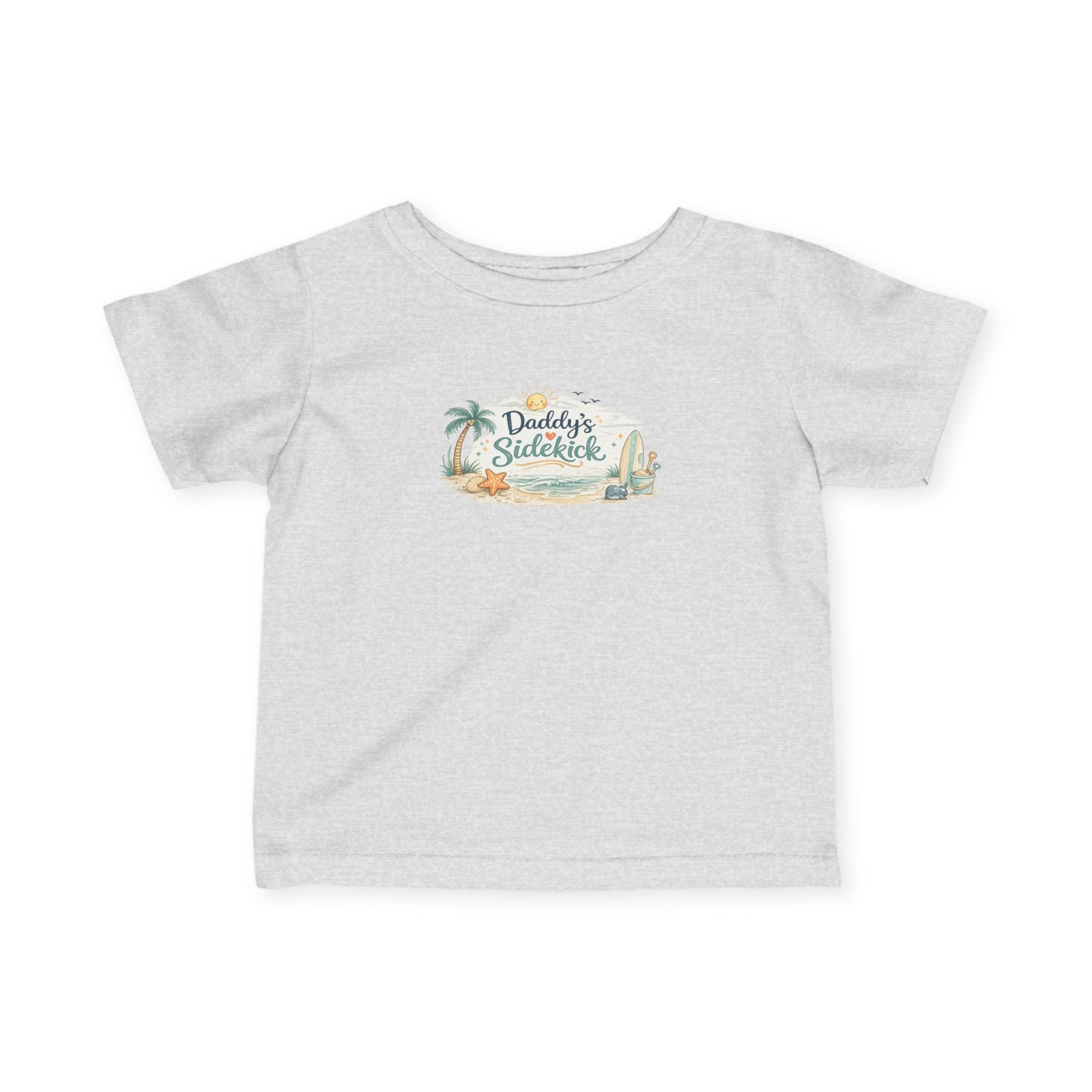 Infant Tee — "Daddy's Sidekick" Tropical Baby Shirt