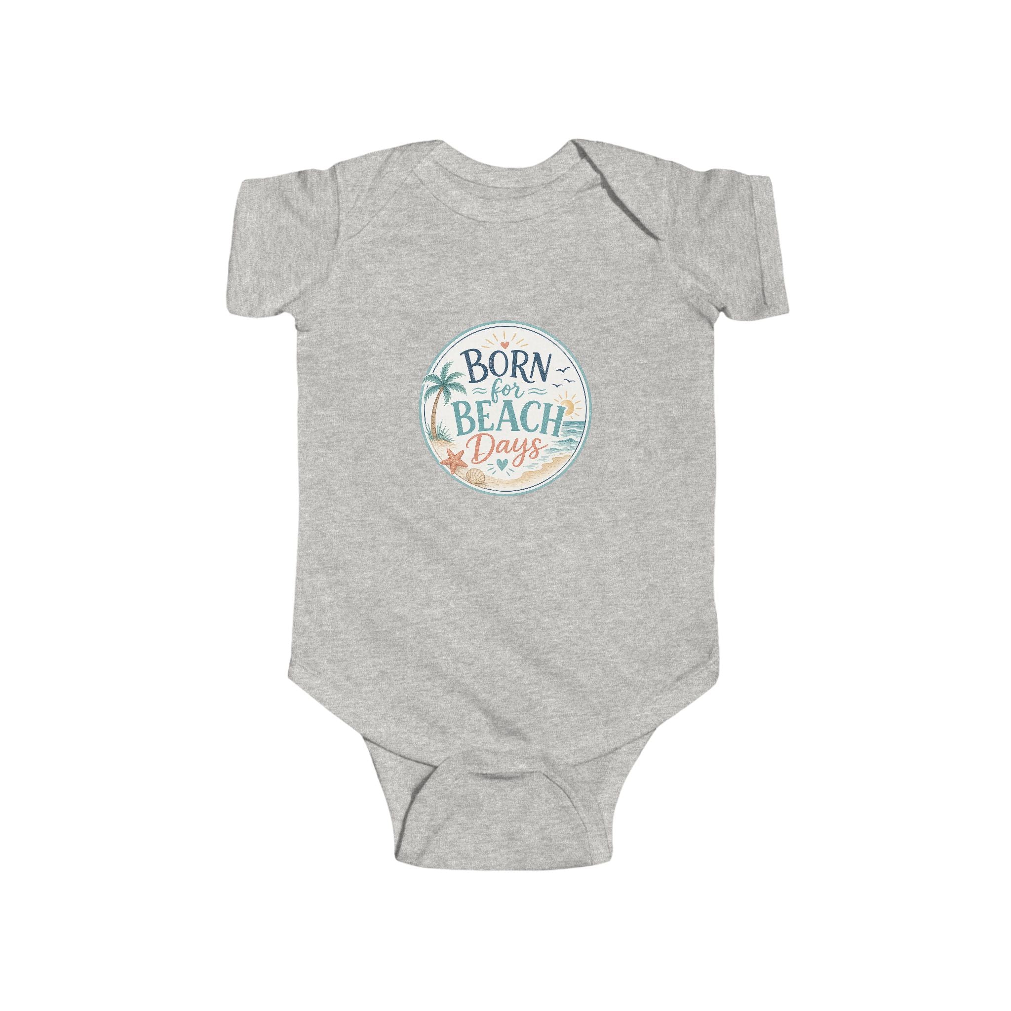 Born for Beach Days Infant Bodysuit — Baby Beach Vacation Onesie