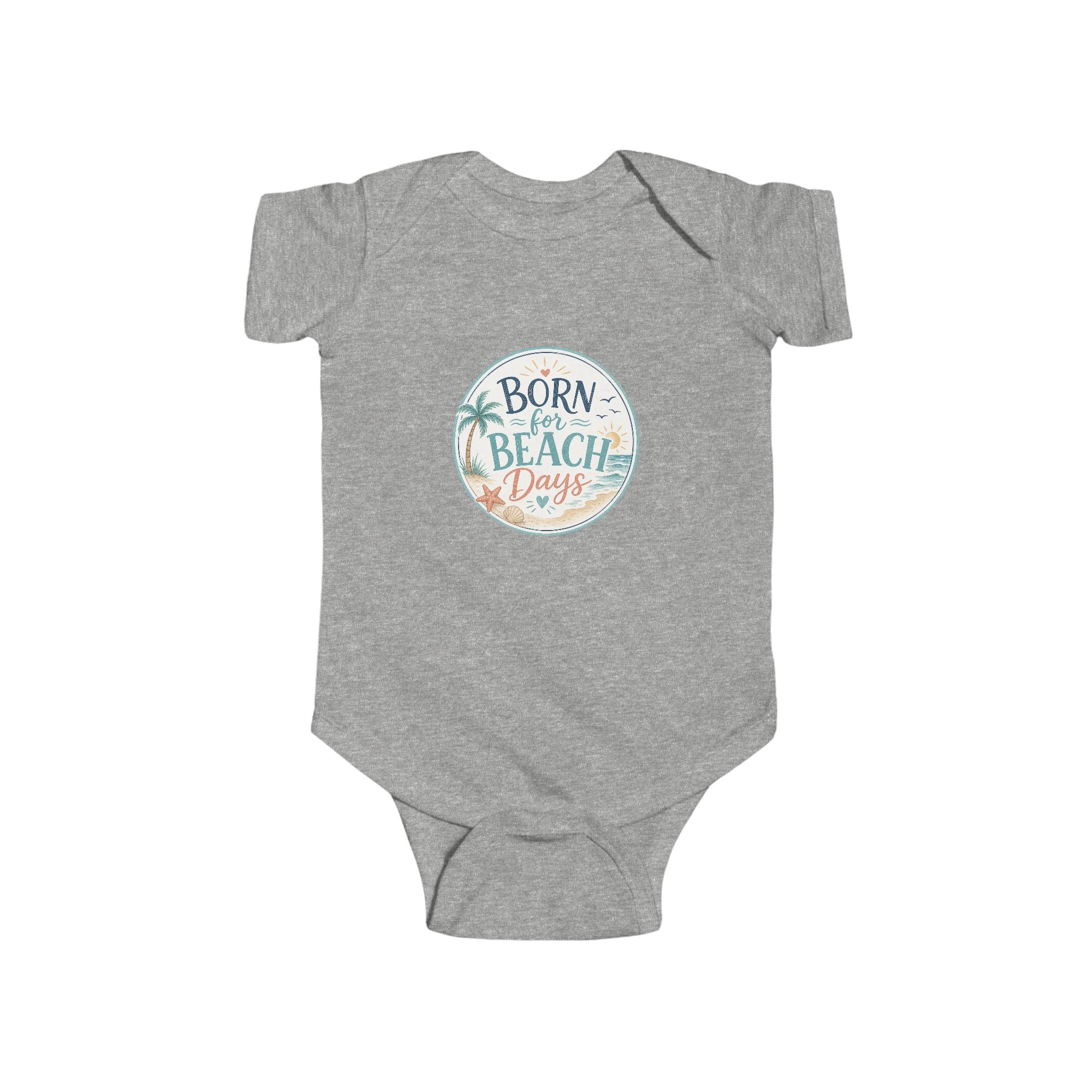 Born for Beach Days Infant Bodysuit — Baby Beach Vacation Onesie