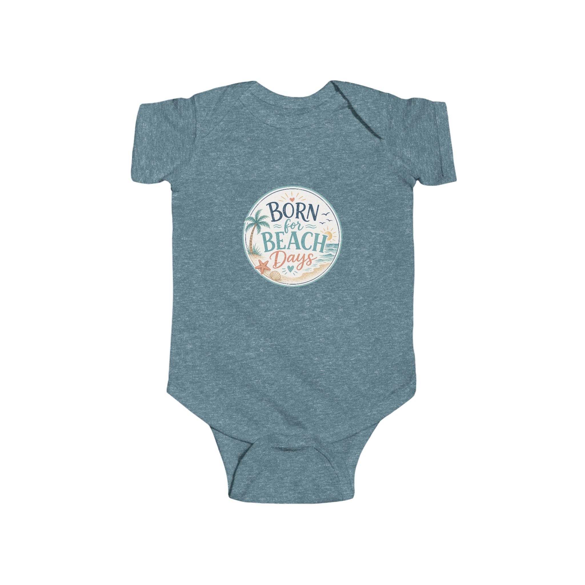 Born for Beach Days Infant Bodysuit — Baby Beach Vacation Onesie