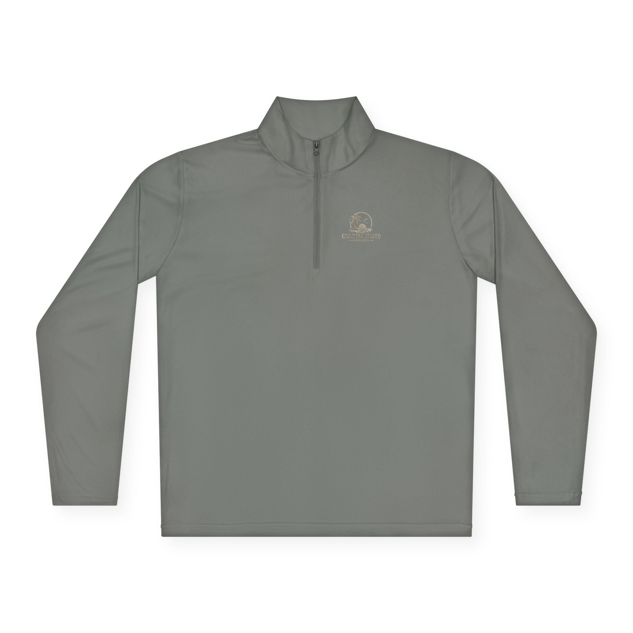 Retro Camper Logo Quarter-Zip Pullover | Small Chest Emblem