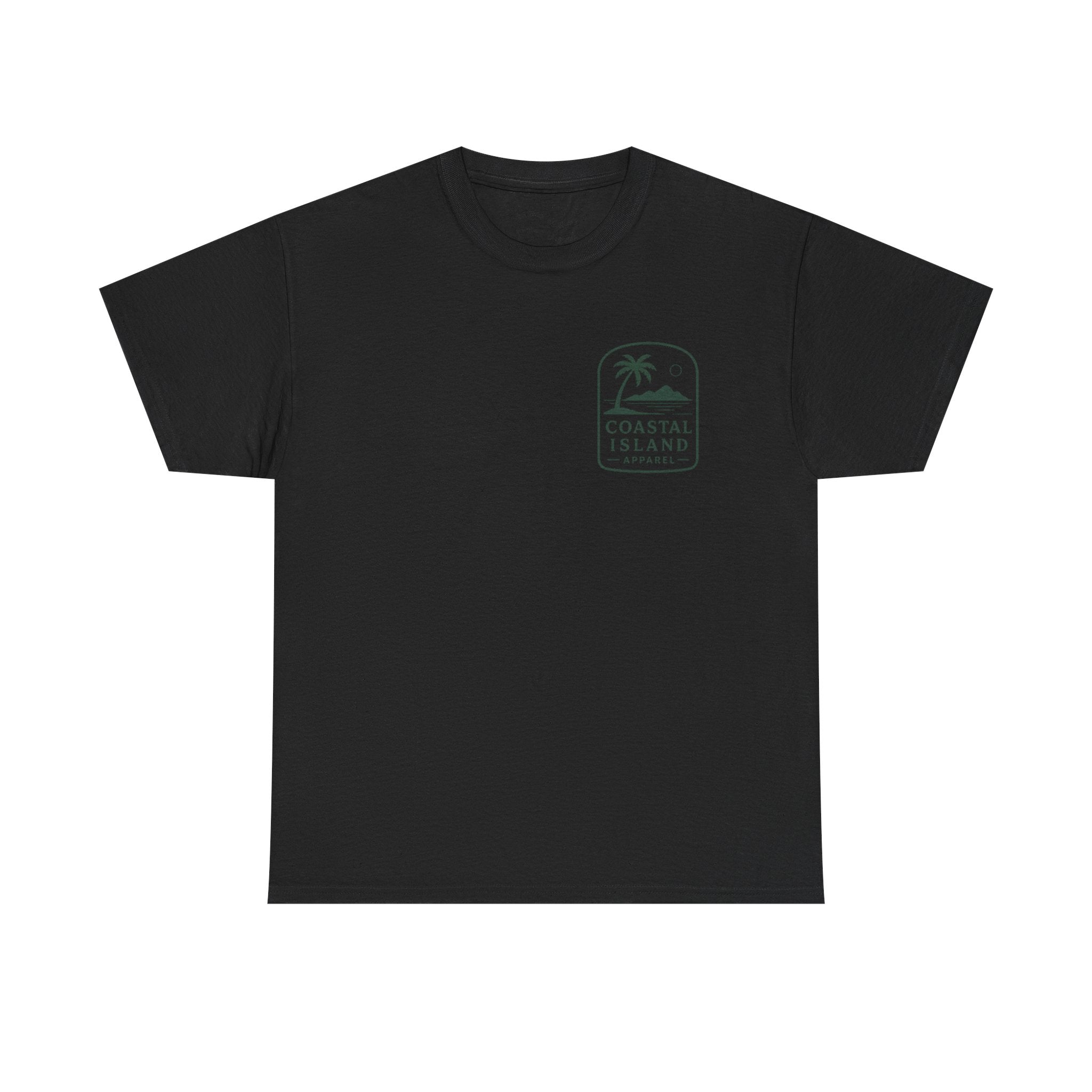 Coastal Island Retriever Logo Tee | Dog Sunset Beach Shirt