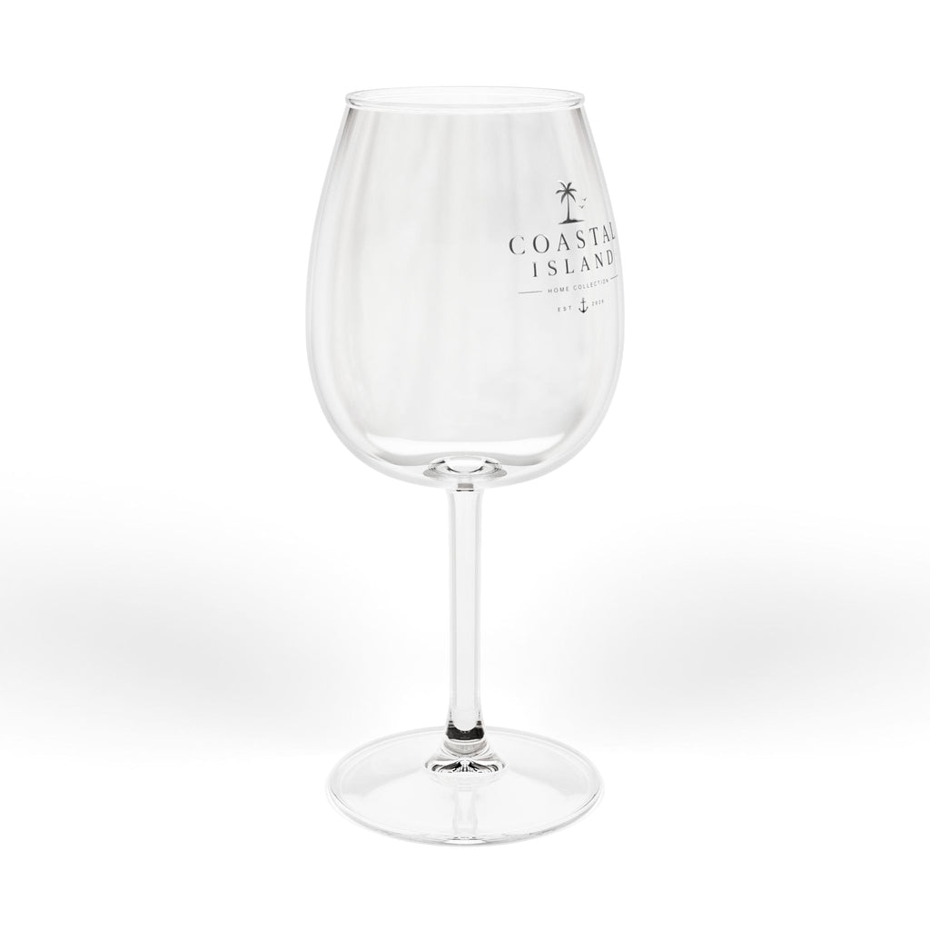 12 oz Coastal Island Stemmed Wine Glass – Elegant Clear Red & White Wine Glass