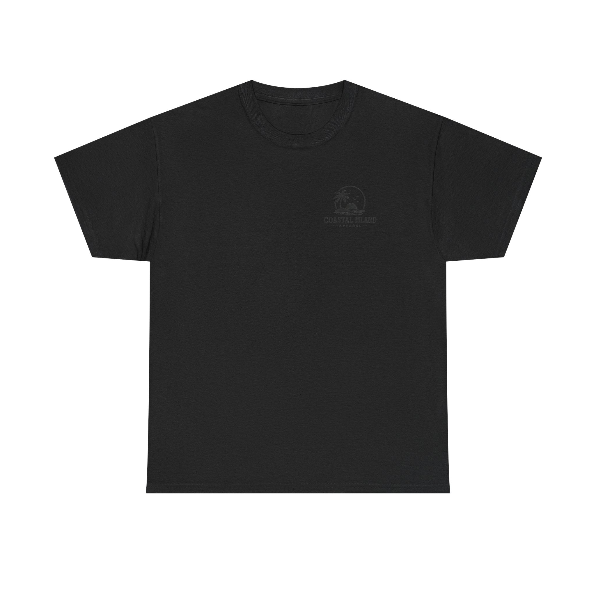 Coastal Island Tee — Vintage Sunset Palm Graphic T-Shirt