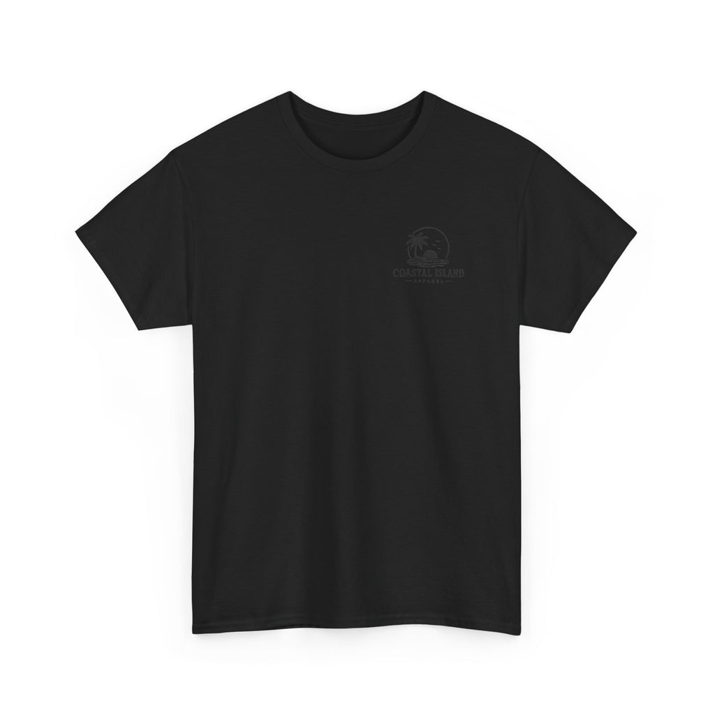 Coastal Island Tee — Vintage Sunset Palm Graphic T-Shirt