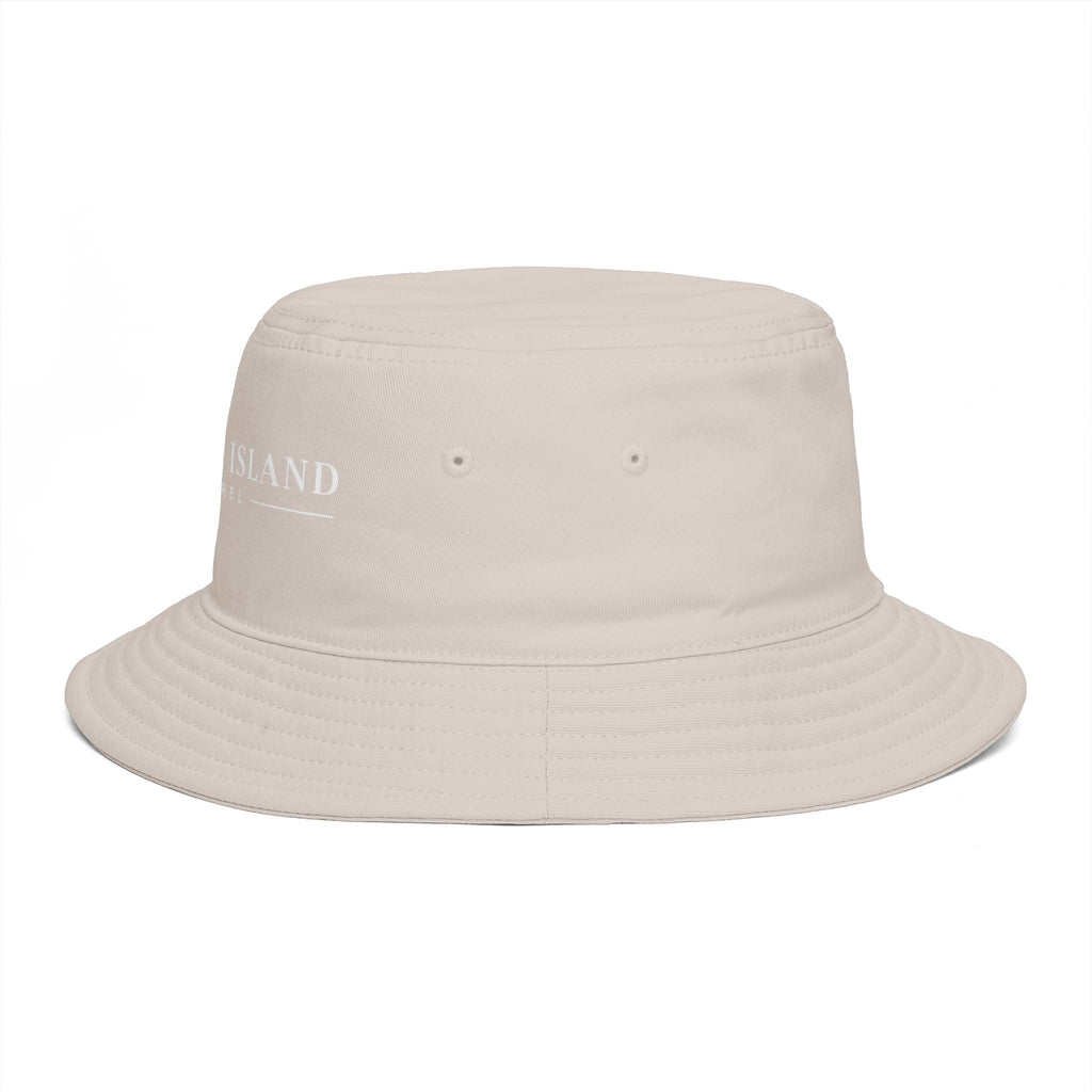 Coastal Island Apparel Bucket Hat - Brown Embroidered Beach Sun Hat