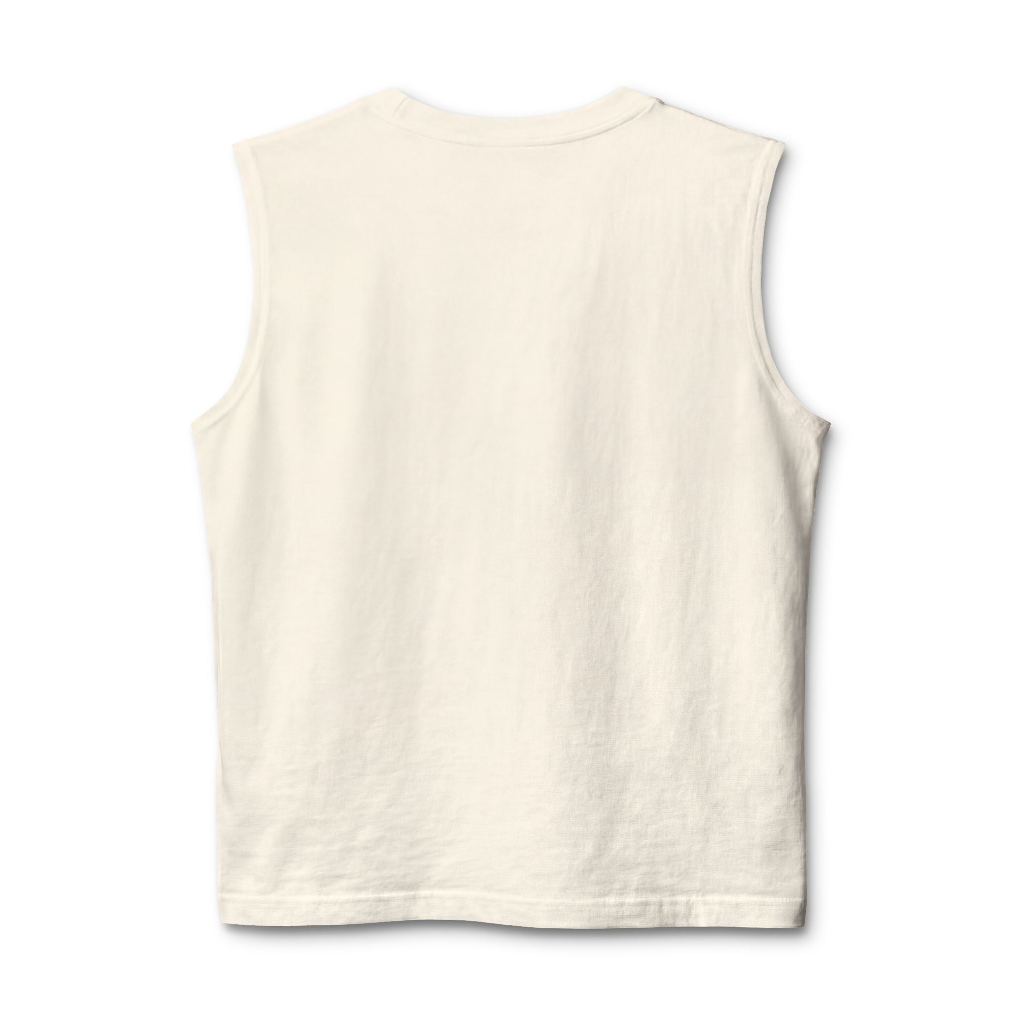 Coastal Island Muscle Tank — Minimal Beach Logo Tank Top