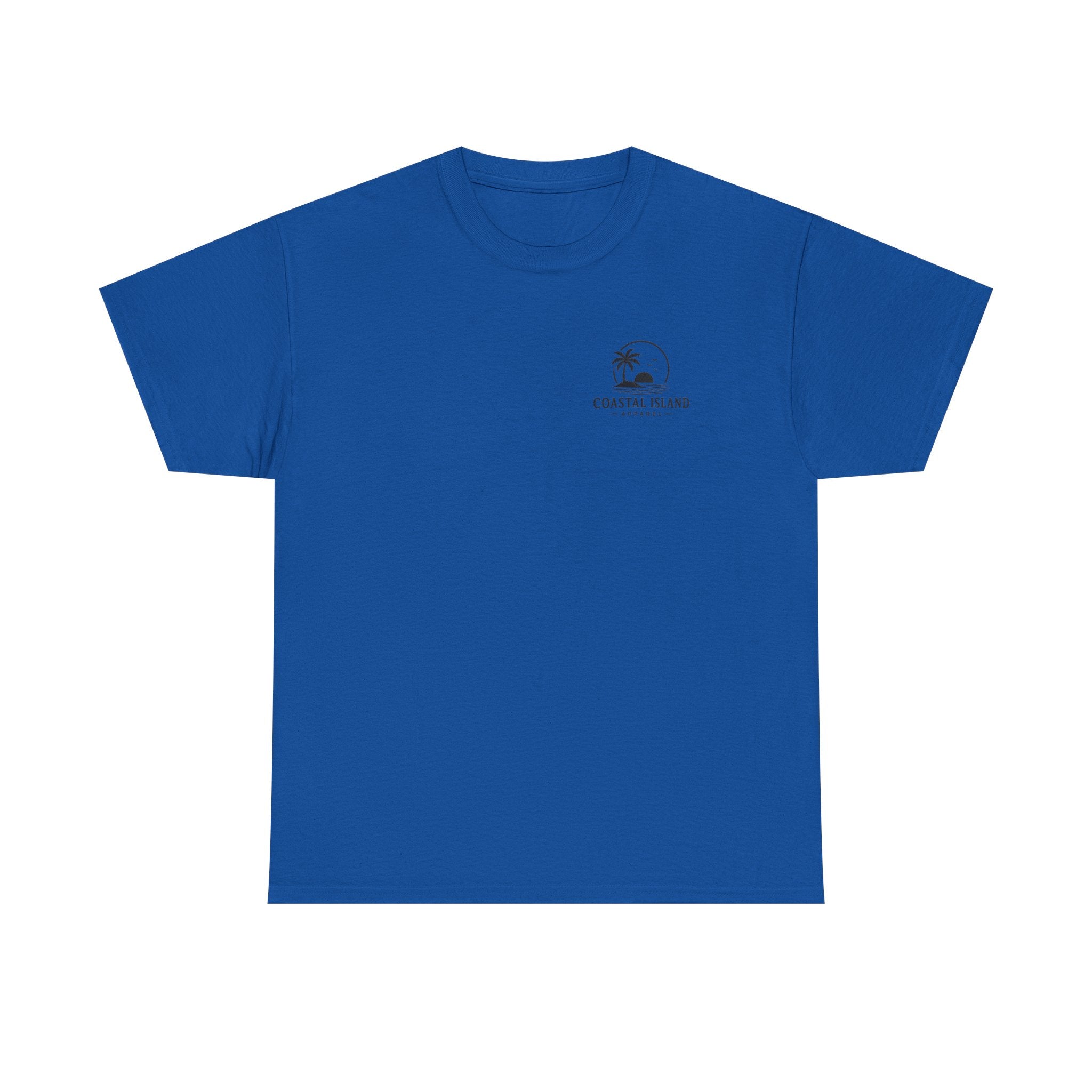 Coastal Island Tee — Vintage Sunset Palm Graphic T-Shirt