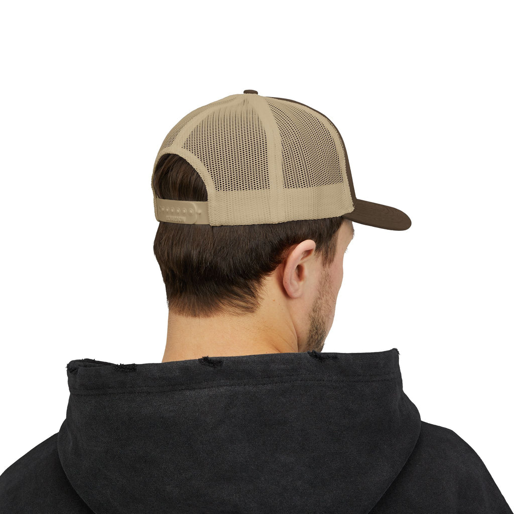 Coastal Island Trucker Cap — Vintage Duck Logo Snapback Hat