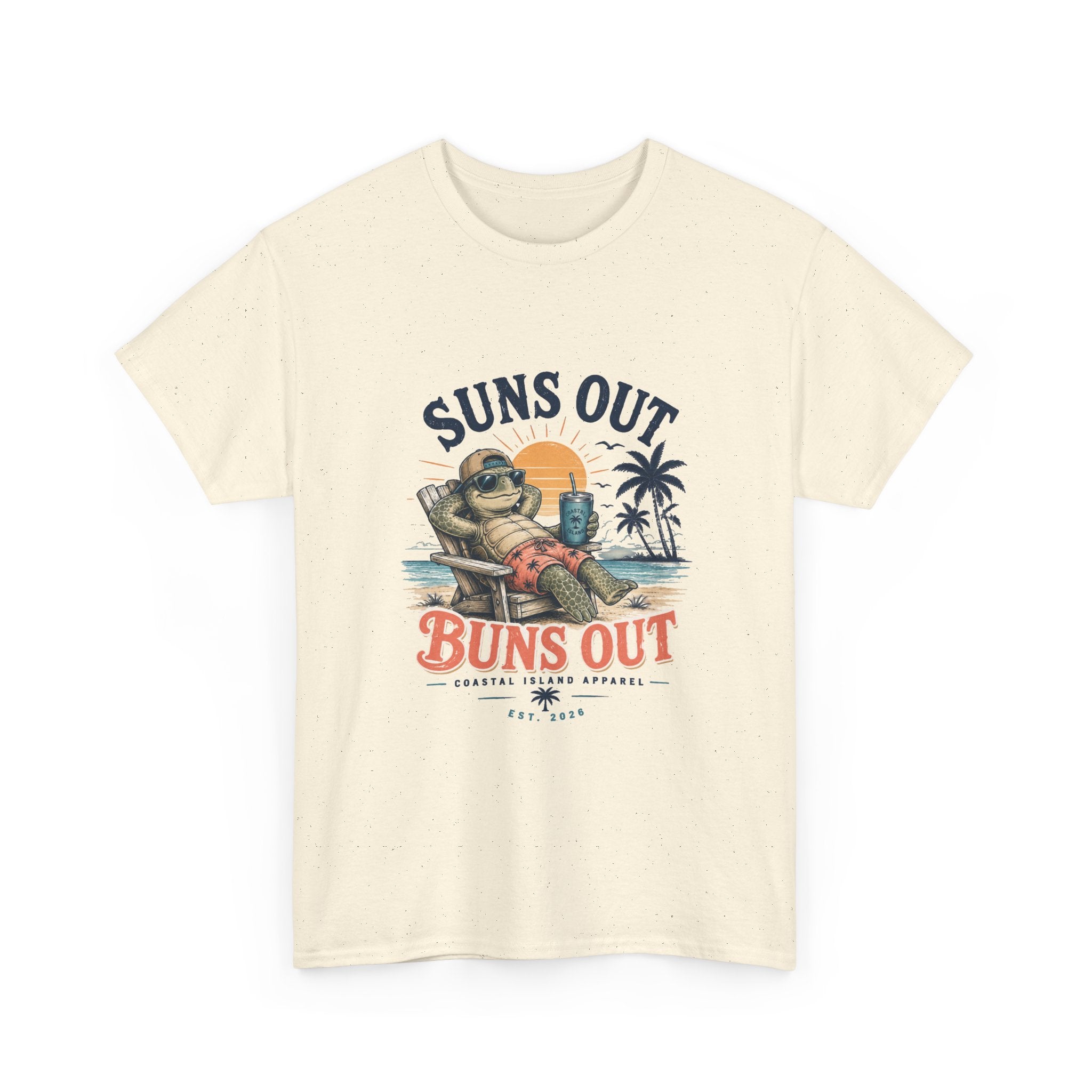 T-Shirt — "Suns Out Buns Out" Beach Graphic Tee