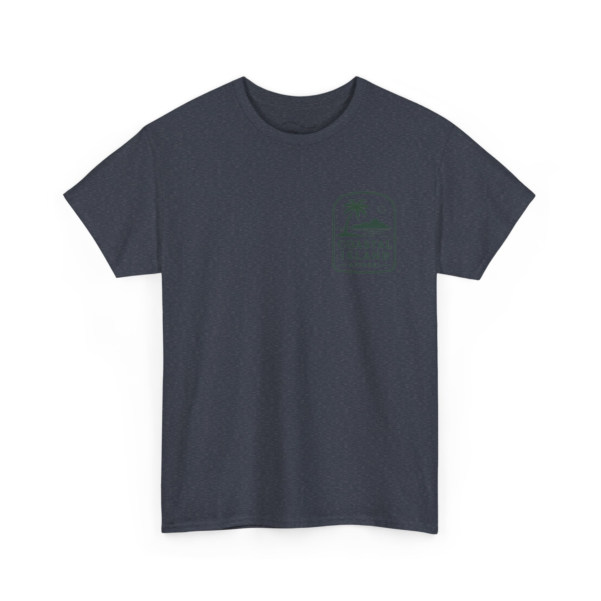 Coastal Island Retriever Logo Tee | Dog Sunset Beach Shirt