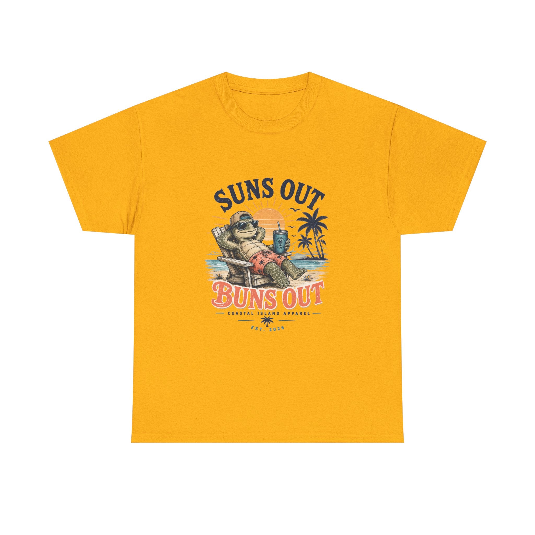 T-Shirt — "Suns Out Buns Out" Beach Graphic Tee