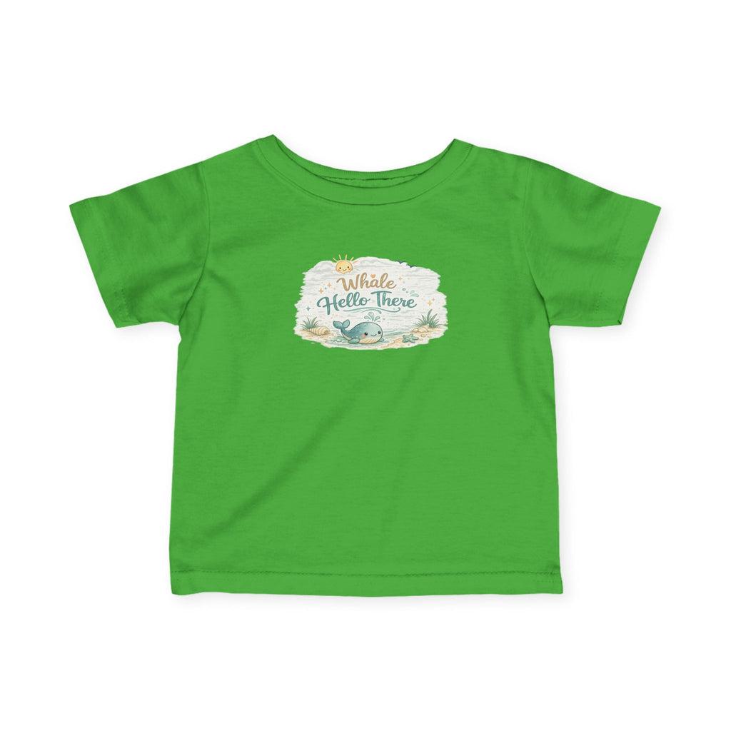 Infant Tee - "Whale Hello There" Cute Nautical Baby Shirt