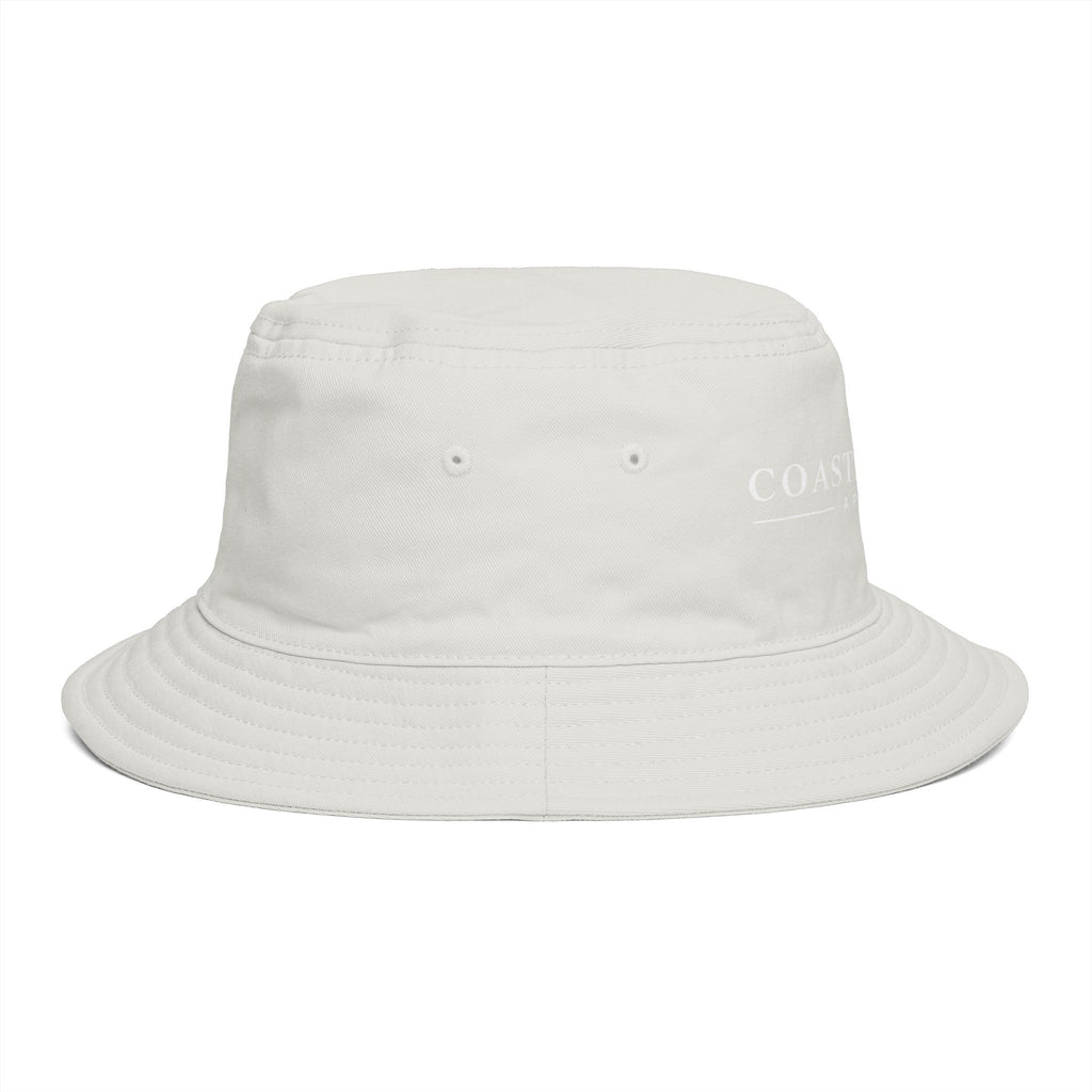 Coastal Island Apparel Bucket Hat - Brown Embroidered Beach Sun Hat