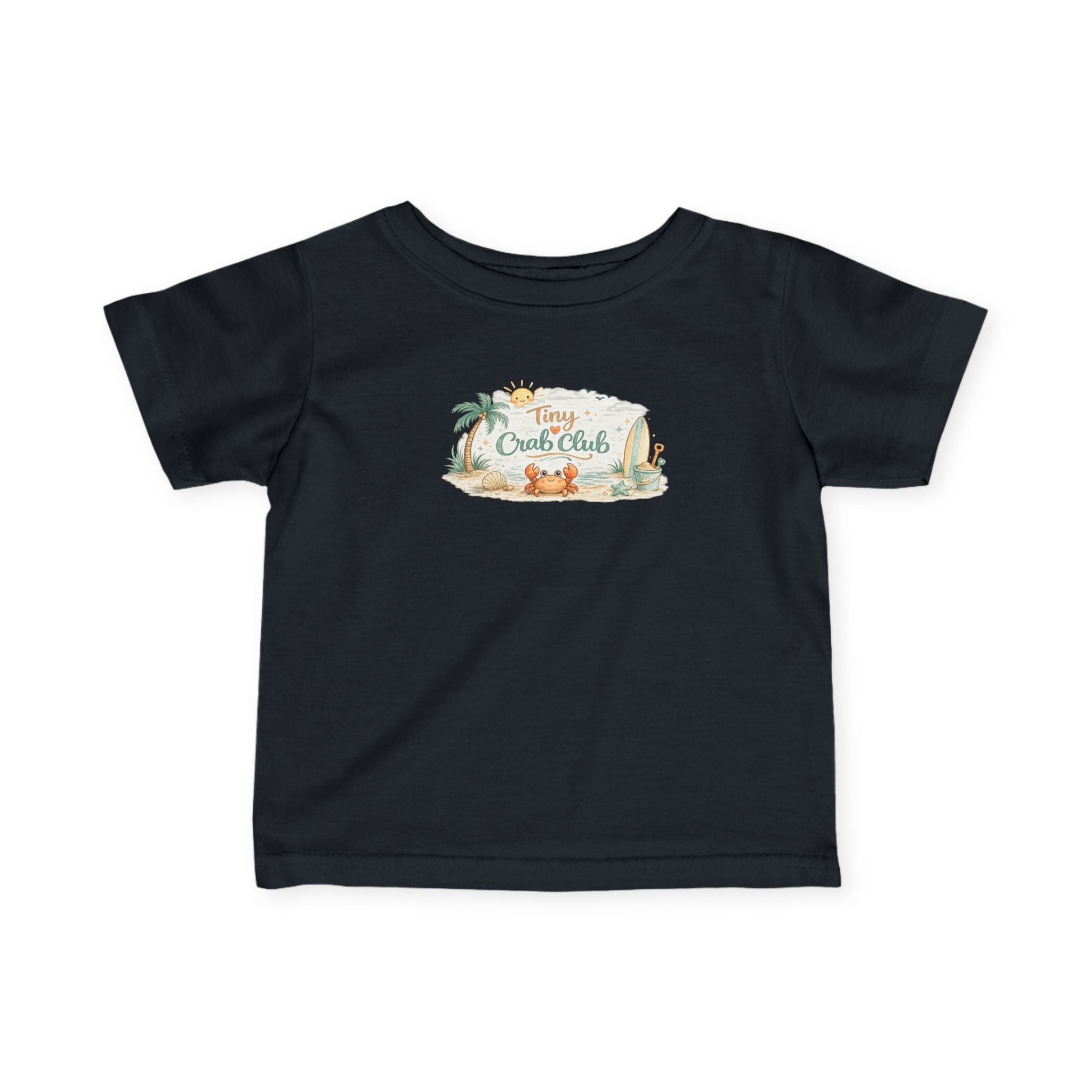 Infant Tee — Tiny Crab Club Beach Baby Shirt