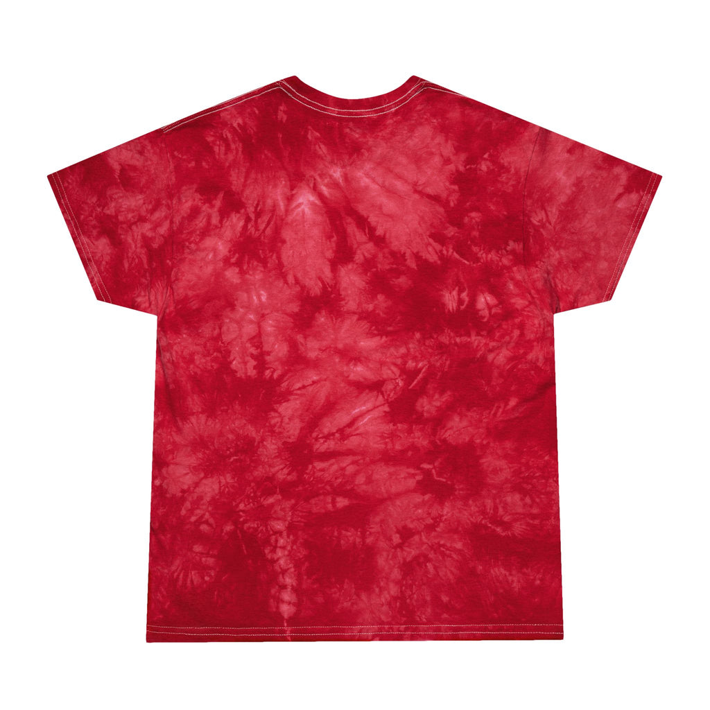 Coastal Island Crystal Tie-Dye Tee — Blue Marble Graphic T-Shirt