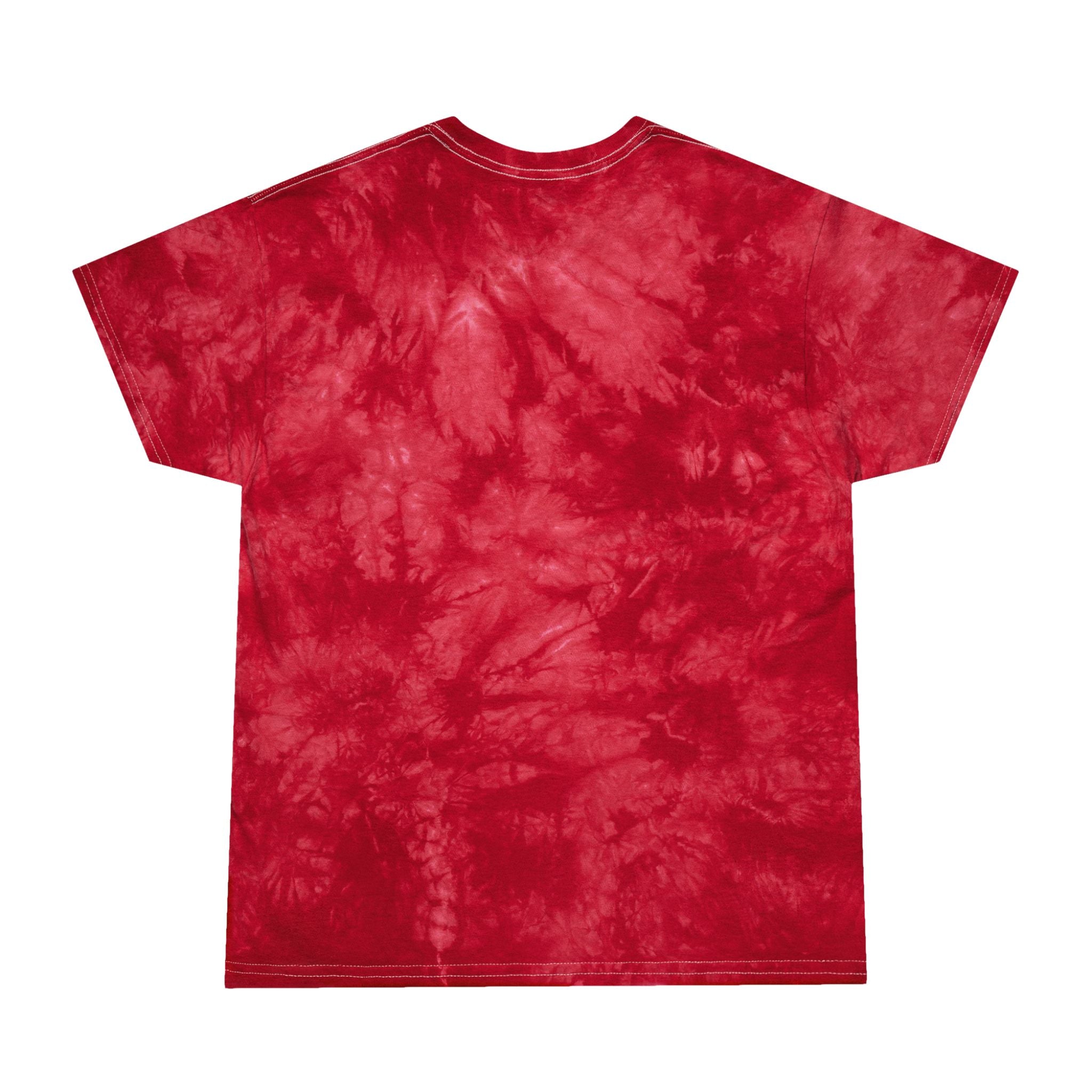 Coastal Island Crystal Tie-Dye Tee — Blue Marble Graphic T-Shirt