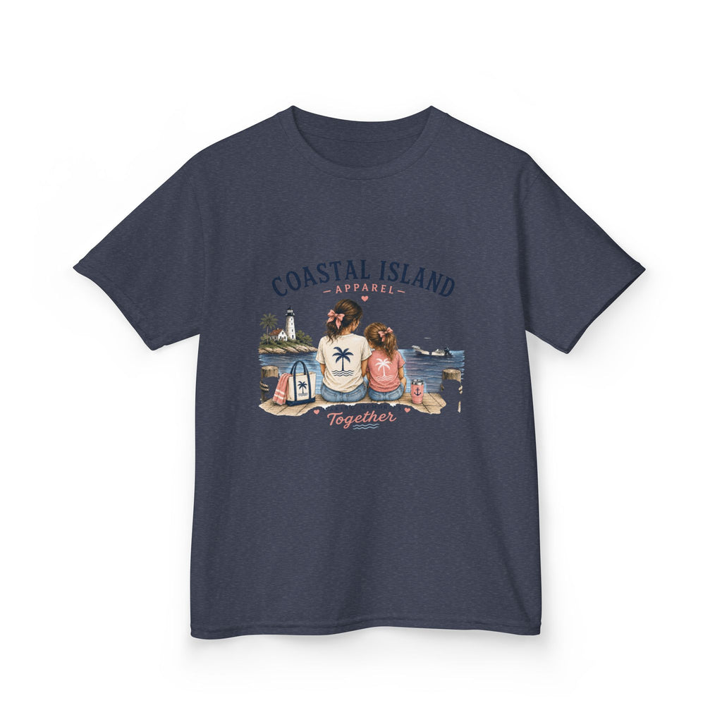 Coastal Island Kids Tee – Mom and Daughter Beach Graphic Shirt