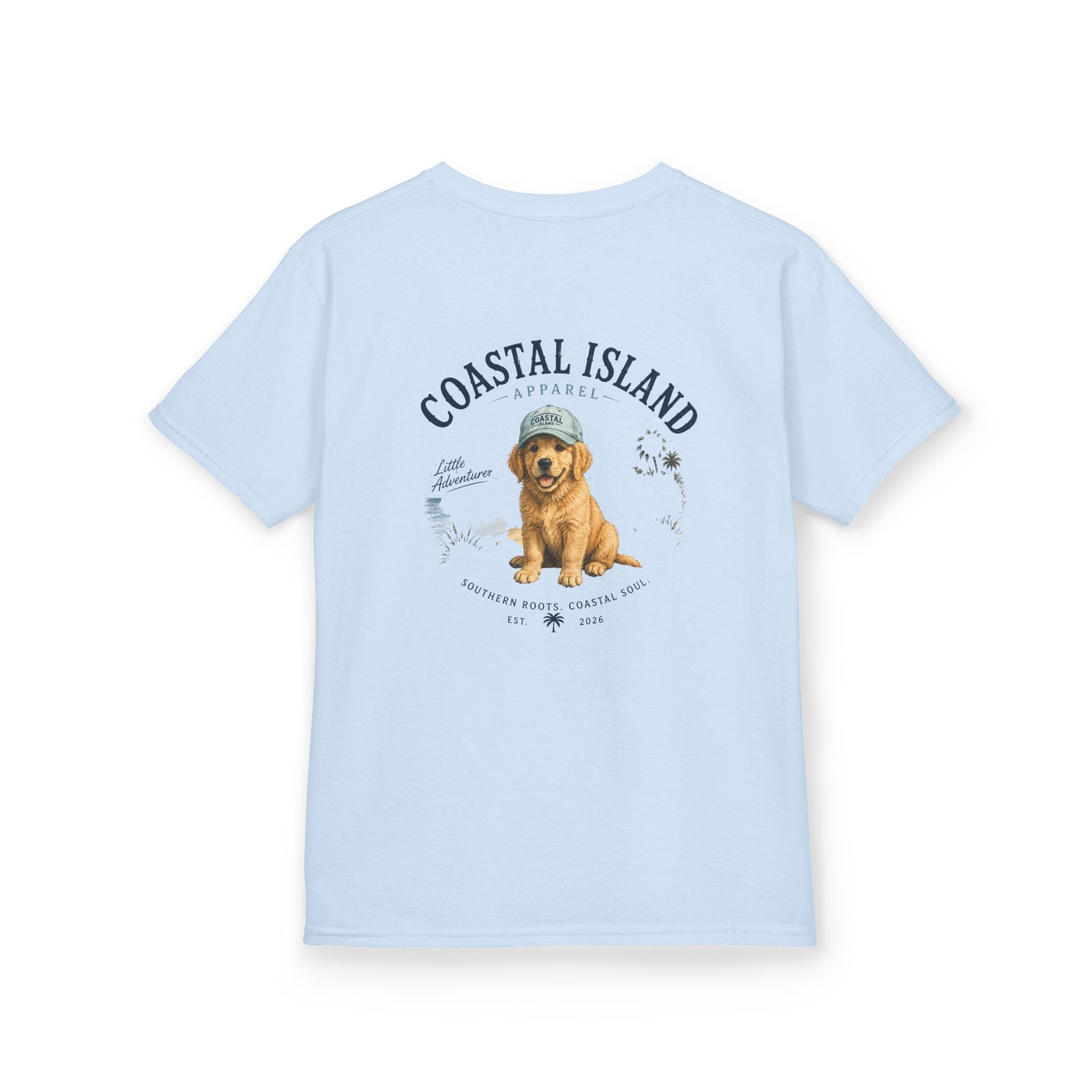 Kids T-Shirt — Coastal Island Puppies Graphic Tee