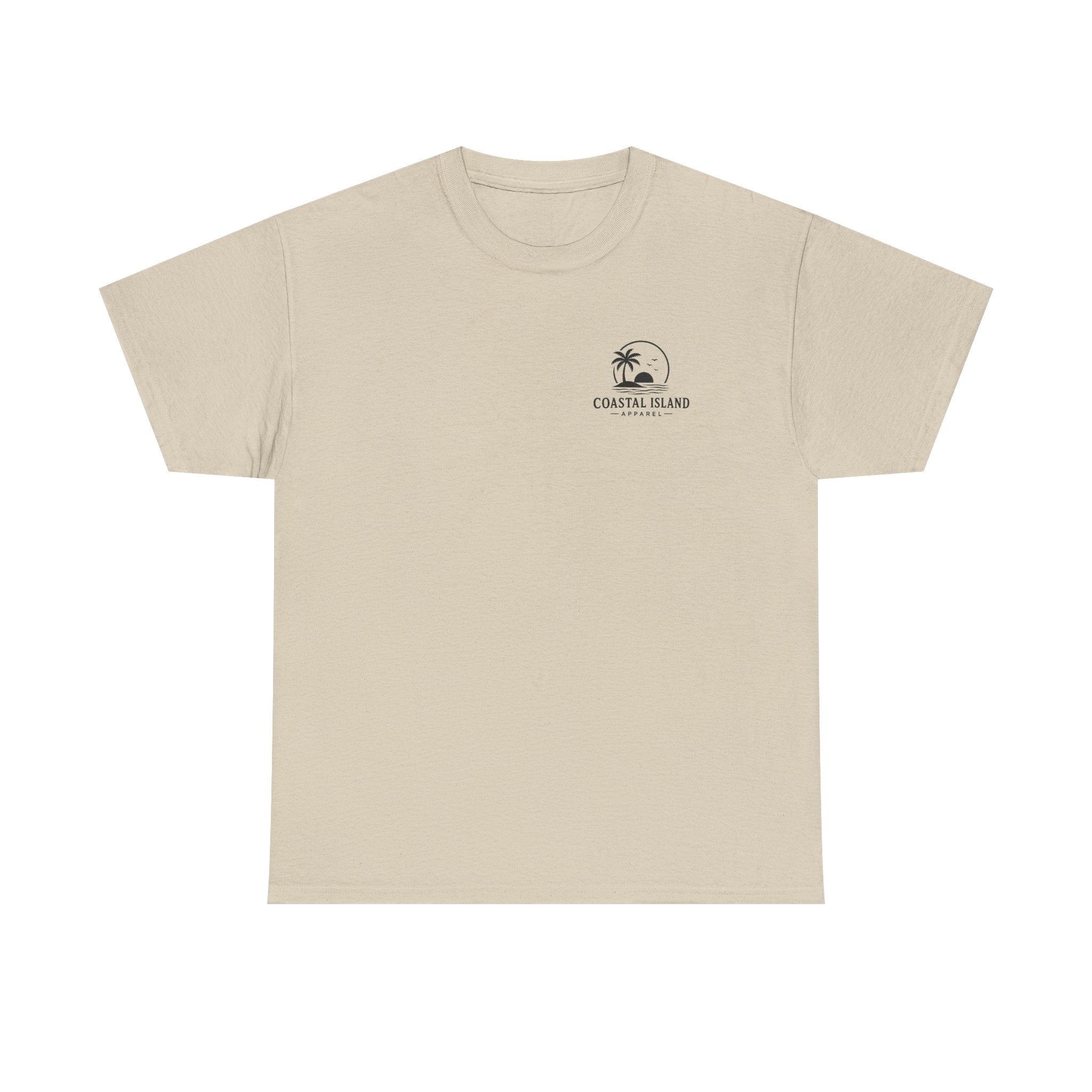 Coastal Island Tee — Vintage Sunset Palm Graphic T-Shirt