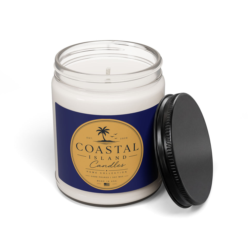 Coastal Island Scented Soy Candle 9oz – Tropical Palm Beach Scent