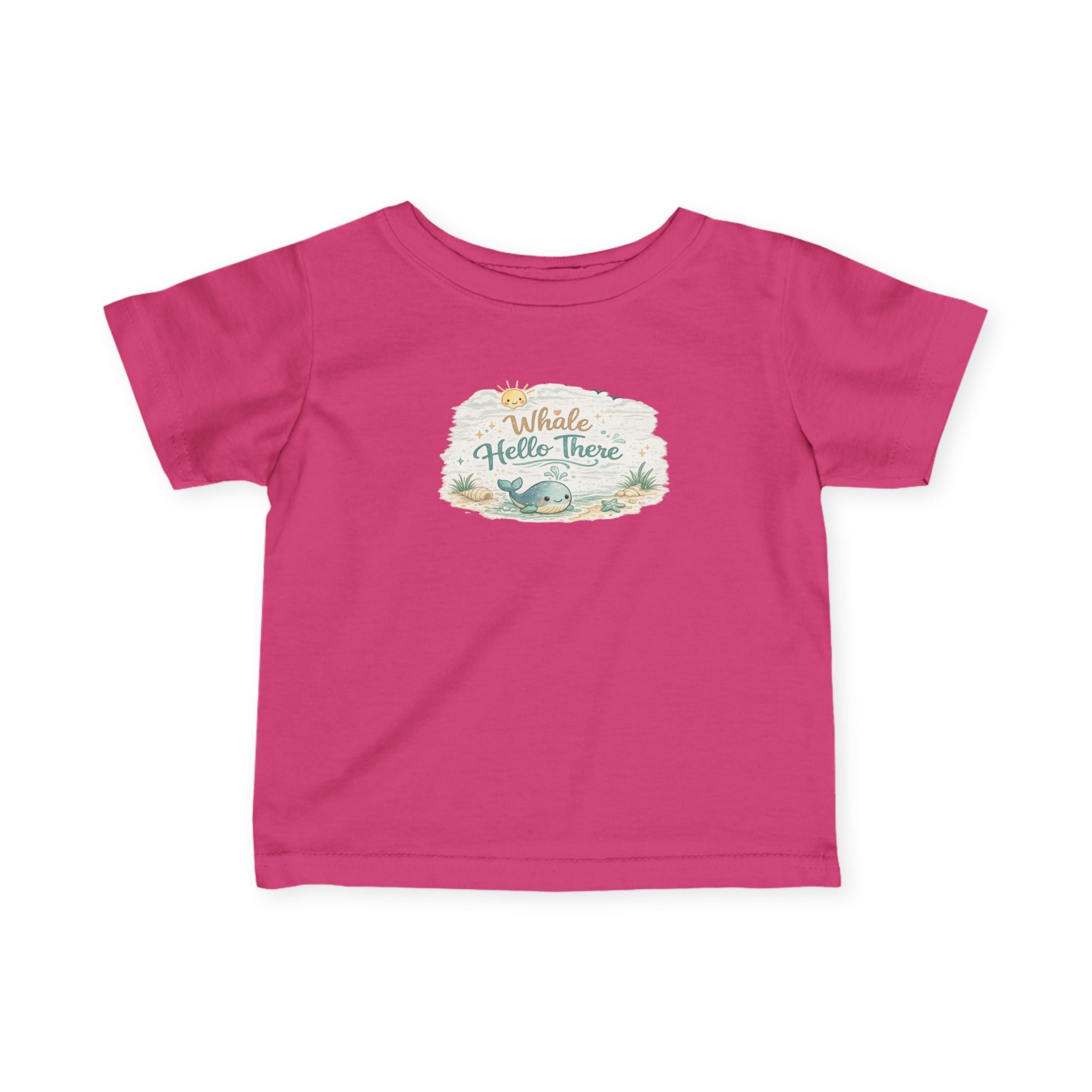 Infant Tee - "Whale Hello There" Cute Nautical Baby Shirt