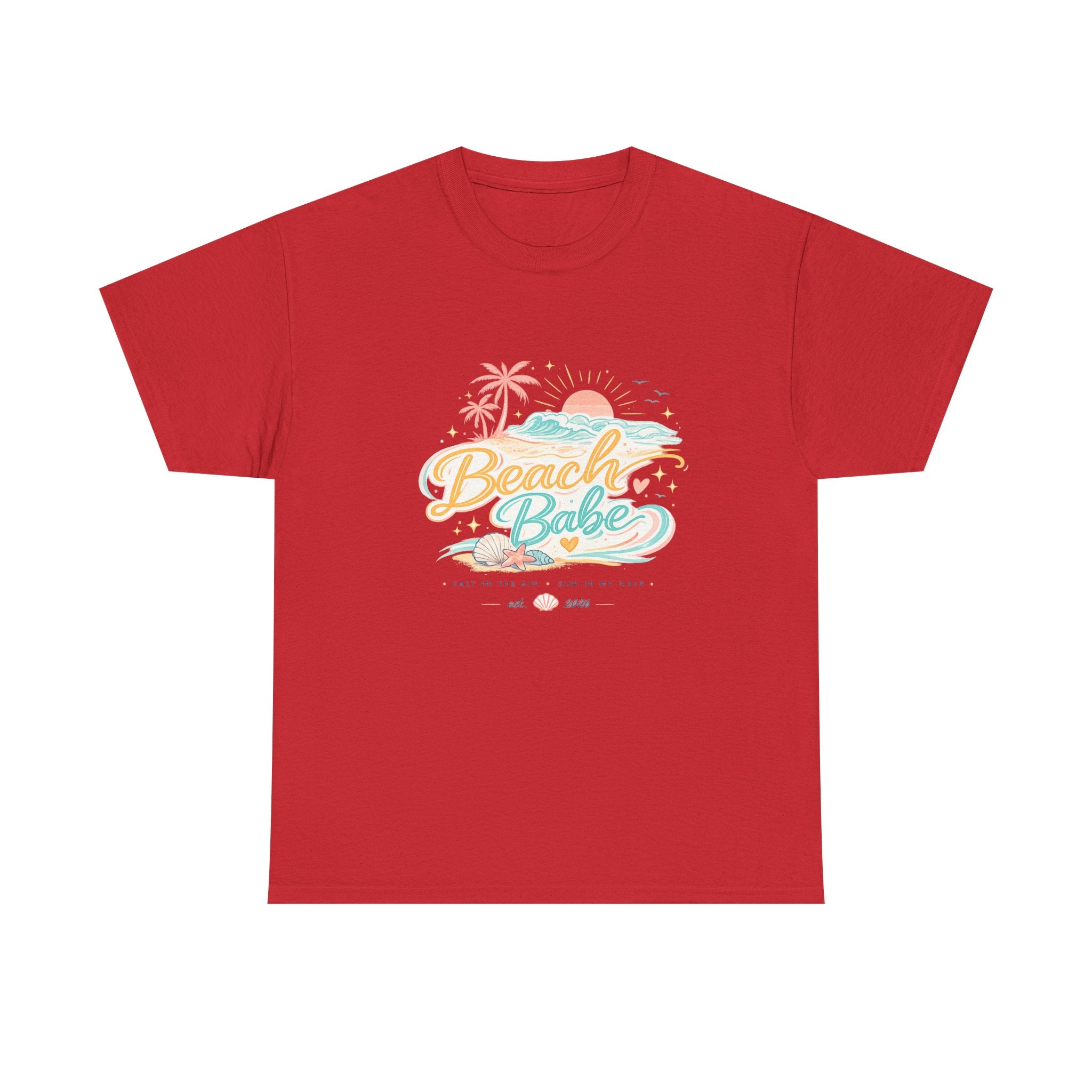 Beach Babe T-Shirt — Pastel Tropical Summer Tee