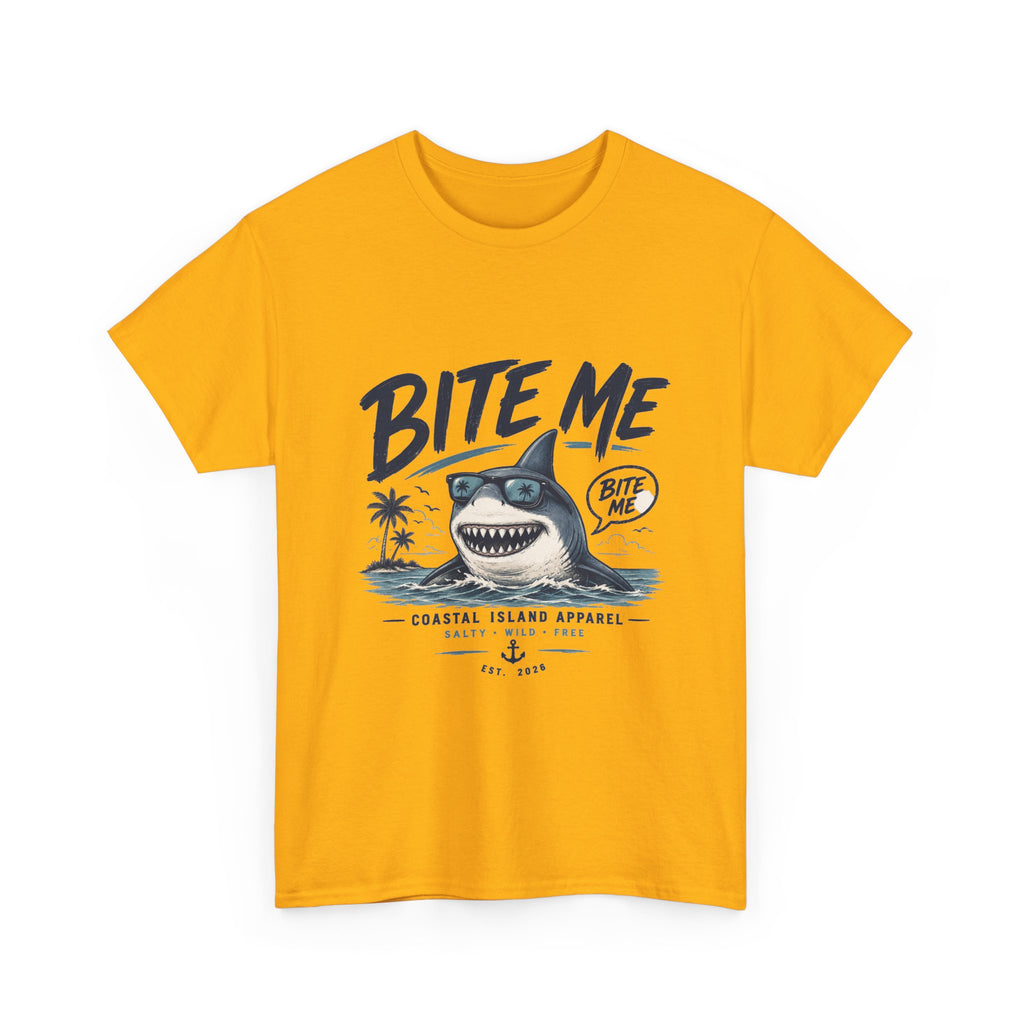 Bite Me Shark Tee — Coastal Island Graphic T-Shirt