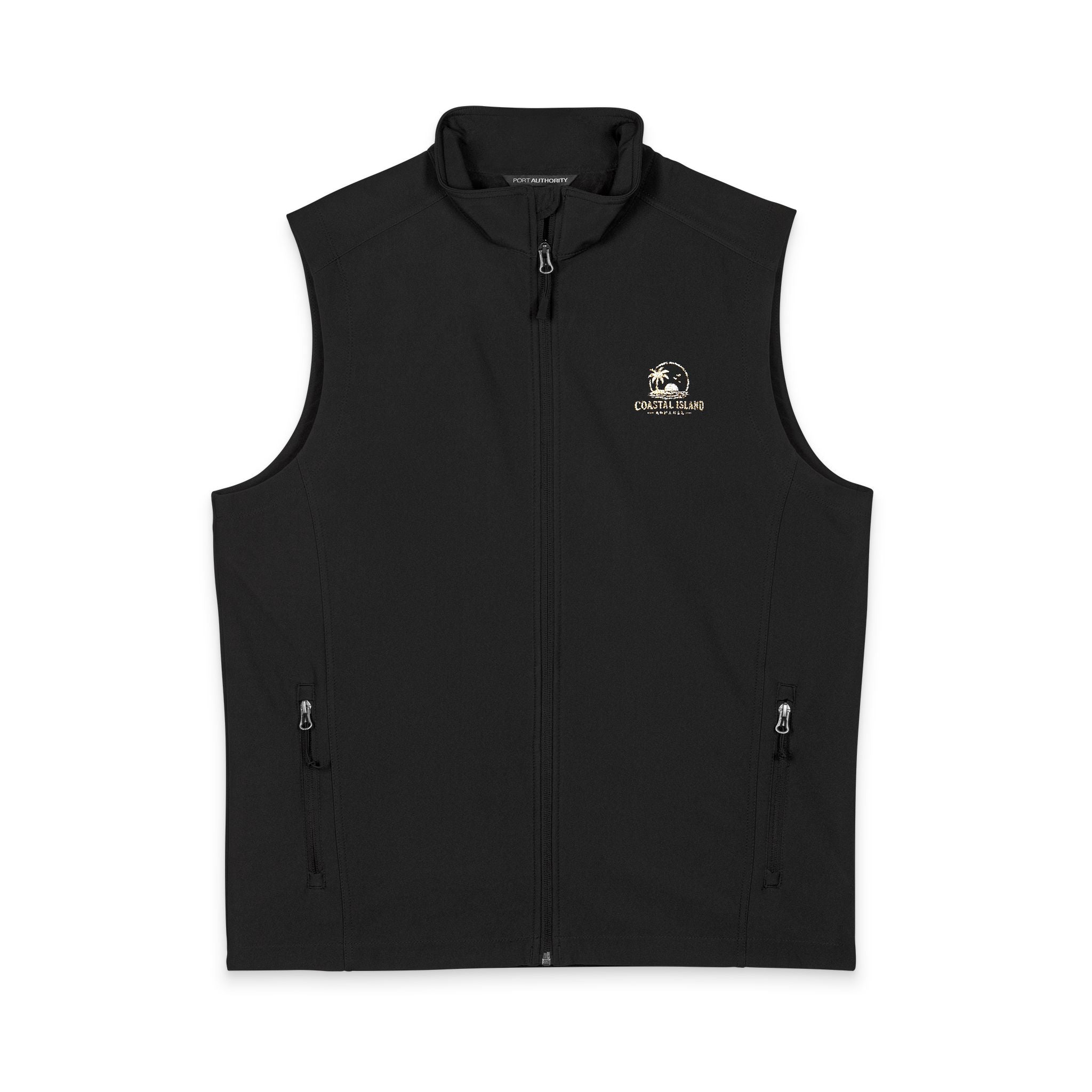 Embroidered Golf Icon Soft Shell Vest