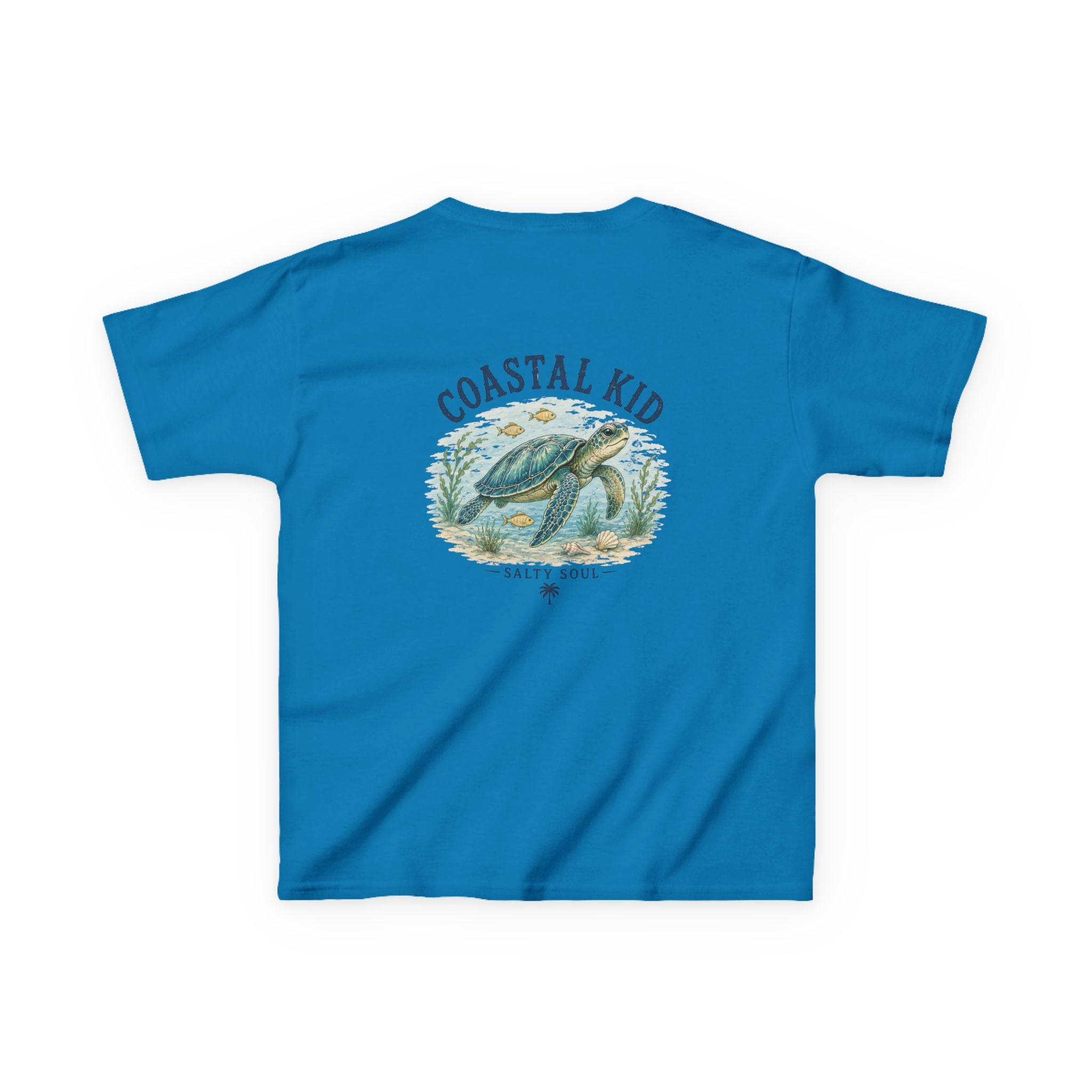 Coastal Kid Kids Tee — Vintage Sea Turtle Beach Shirt