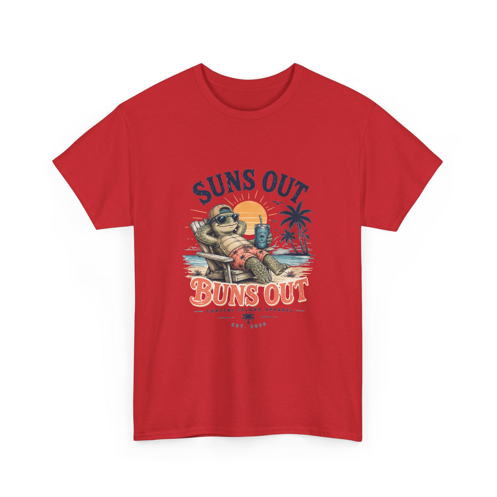 T-Shirt — "Suns Out Buns Out" Beach Graphic Tee