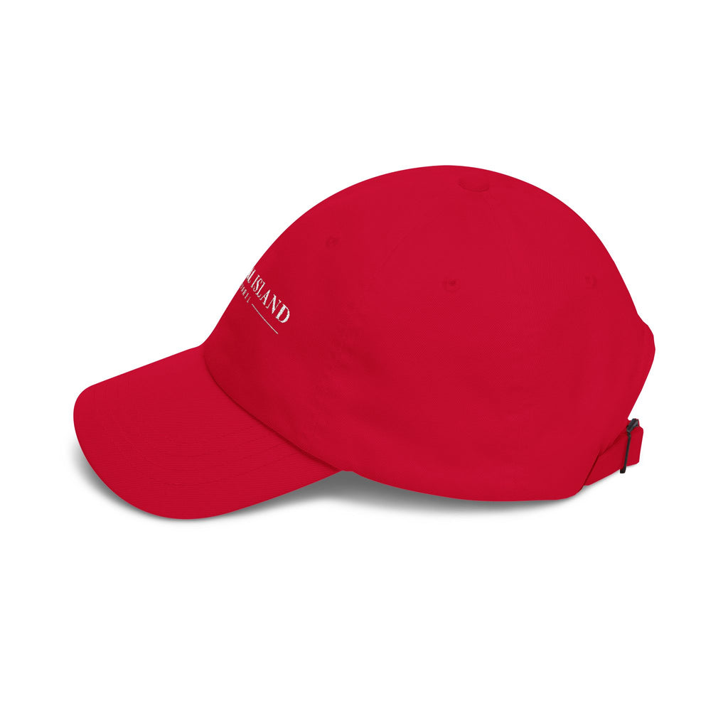 Coastal Island Apparel embroidered logo Dad Cap | white baseball hat
