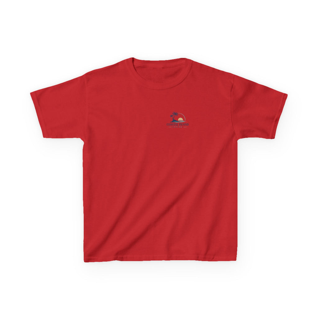 Kids T-Shirt — "Coastal Vibes" Retro Surf Van Tee