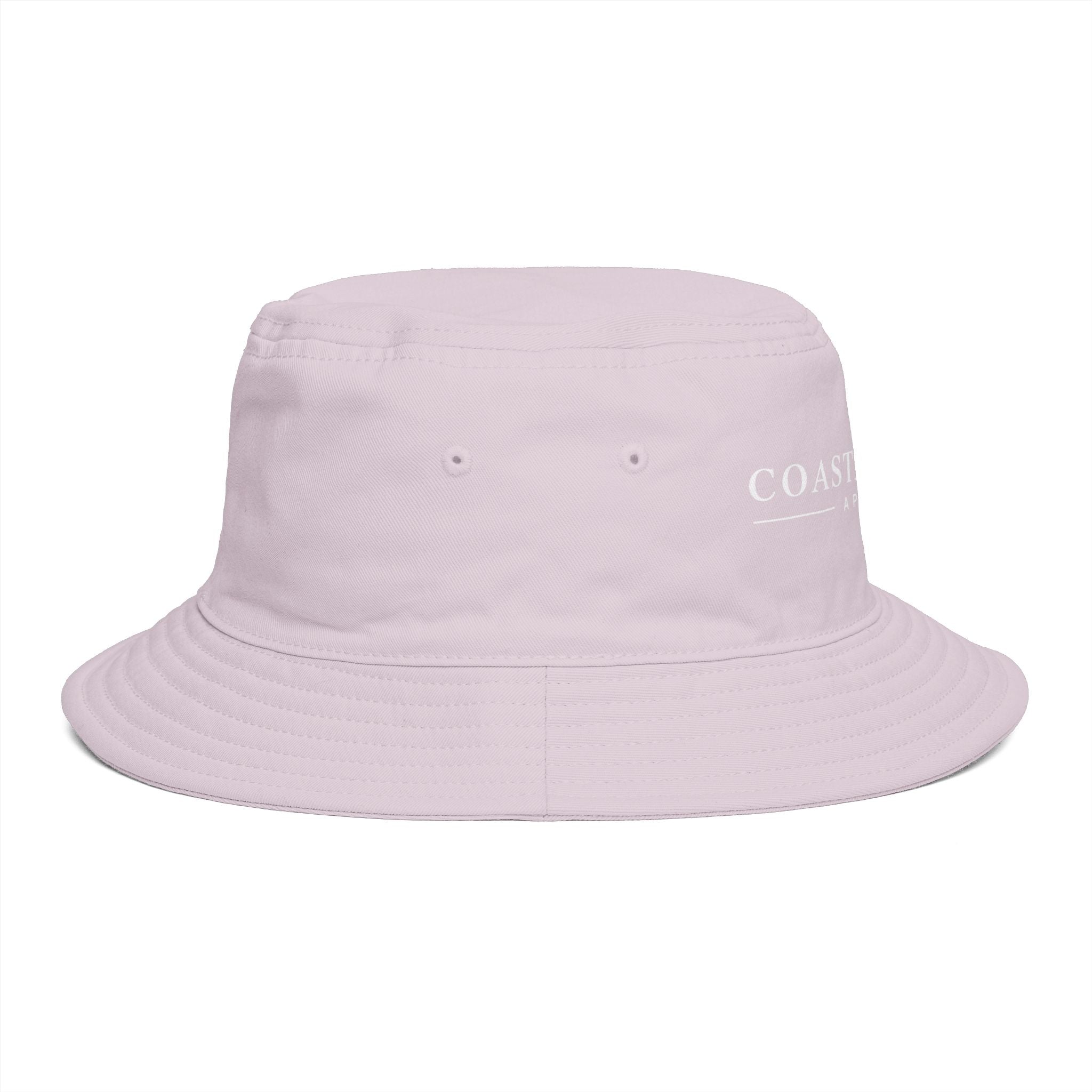 Coastal Island Apparel Bucket Hat - Brown Embroidered Beach Sun Hat