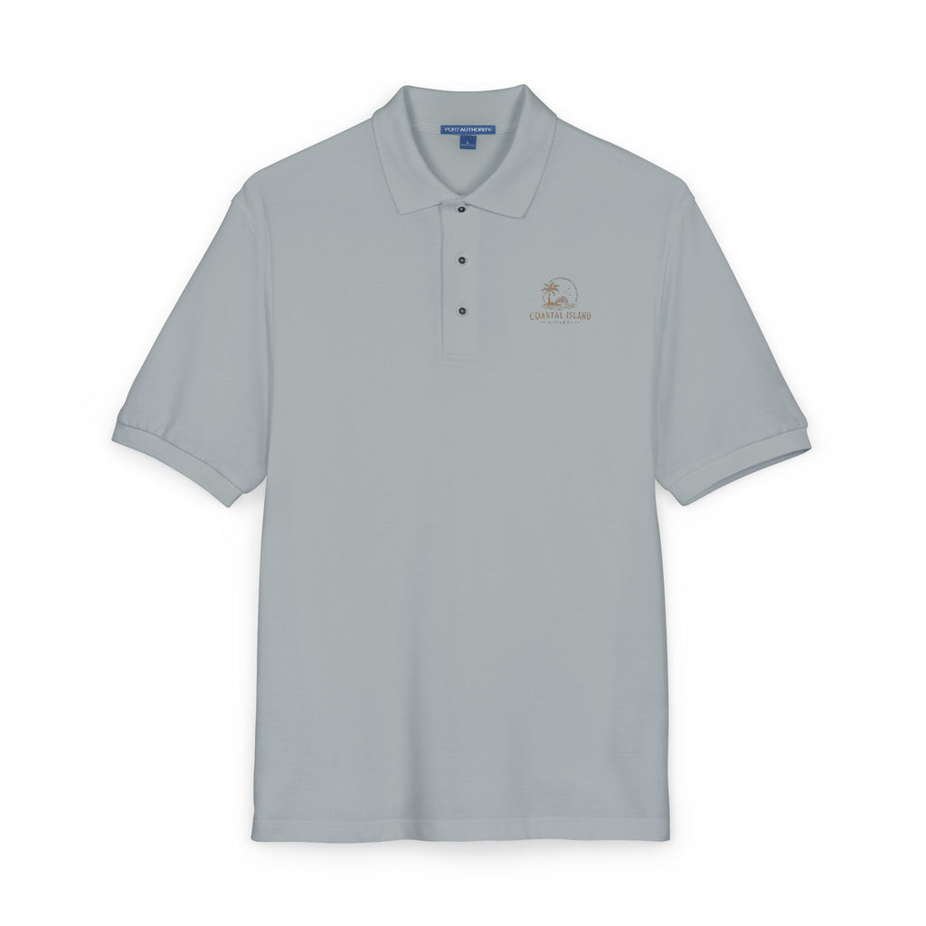 Embroidered Floral Polo Shirt — Subtle Chest Bloom Logo
