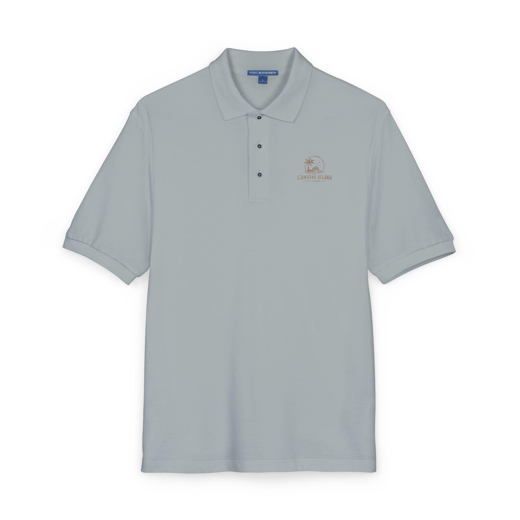 Embroidered Floral Polo Shirt — Subtle Chest Bloom Logo