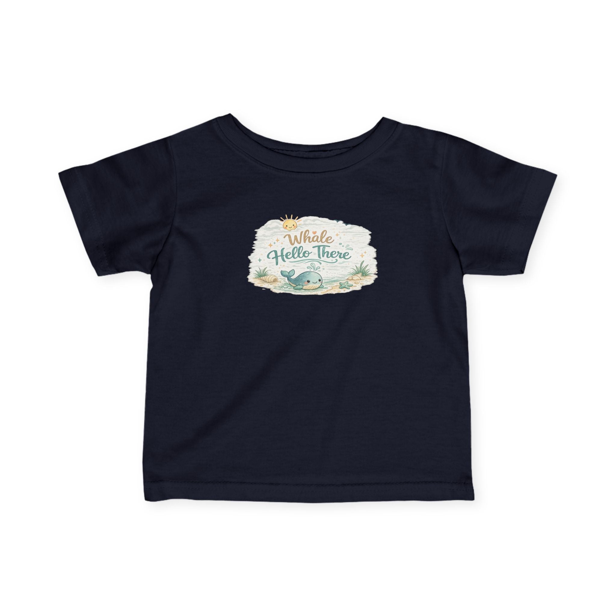 Infant Tee - "Whale Hello There" Cute Nautical Baby Shirt
