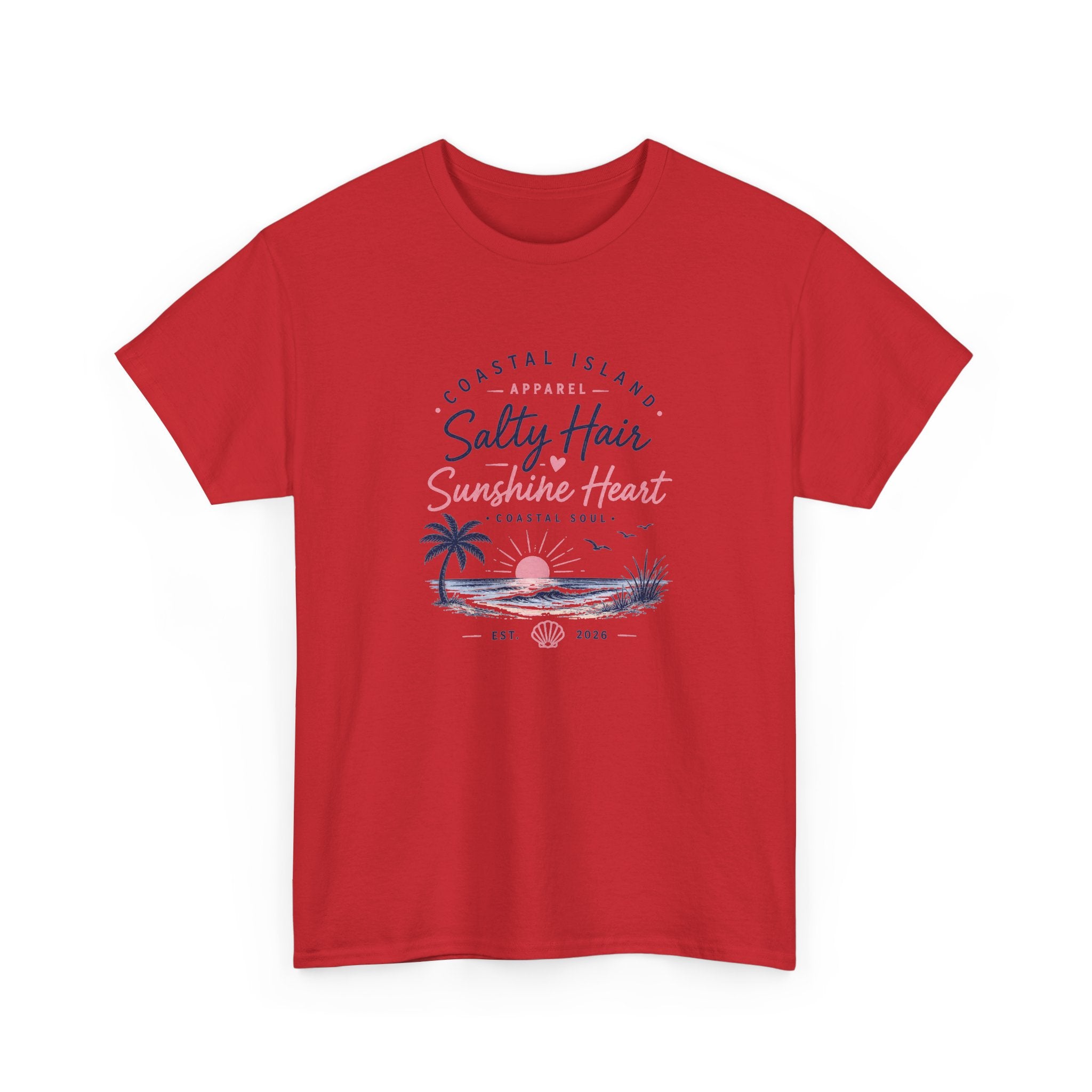 Coastal 'Salty Hair, Sunshine Heart' Women's Beach T‑Shirt