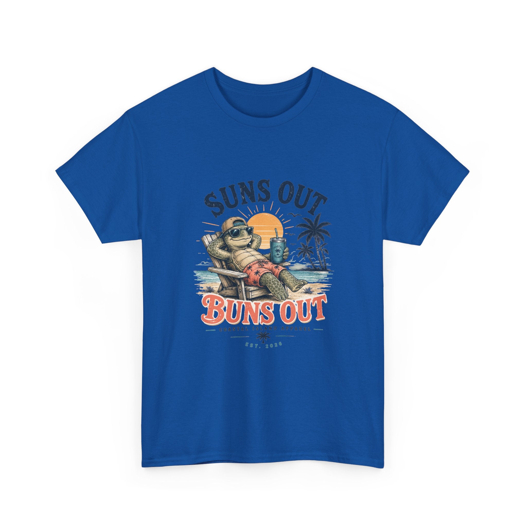 T-Shirt — "Suns Out Buns Out" Beach Graphic Tee