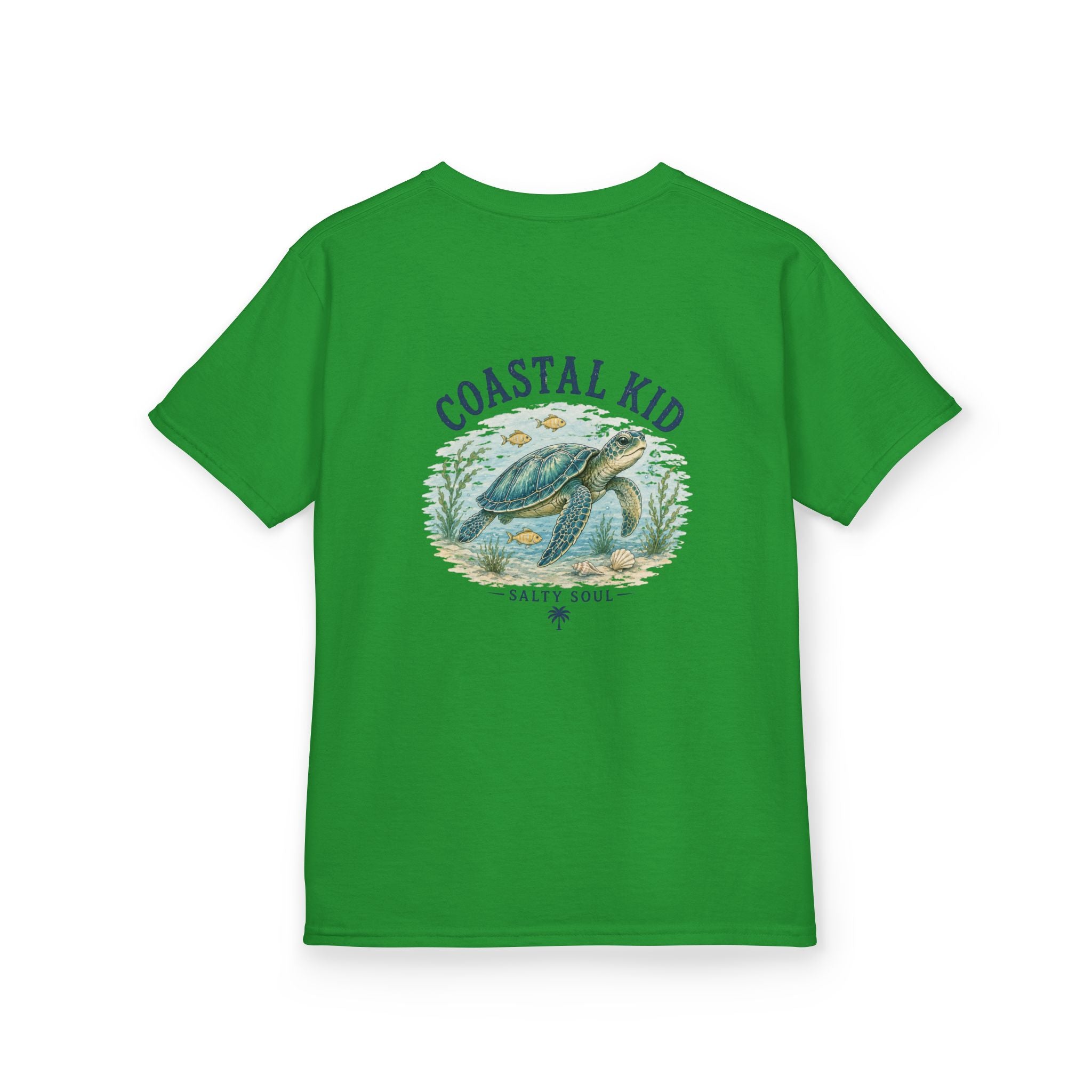 Coastal Kid Kids Tee — Vintage Sea Turtle Beach Shirt