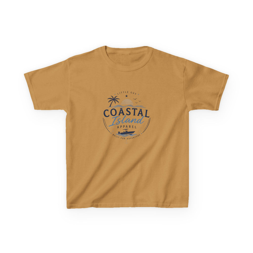 Kids Coastal Island T-Shirt — Beach Palm Tree Tee