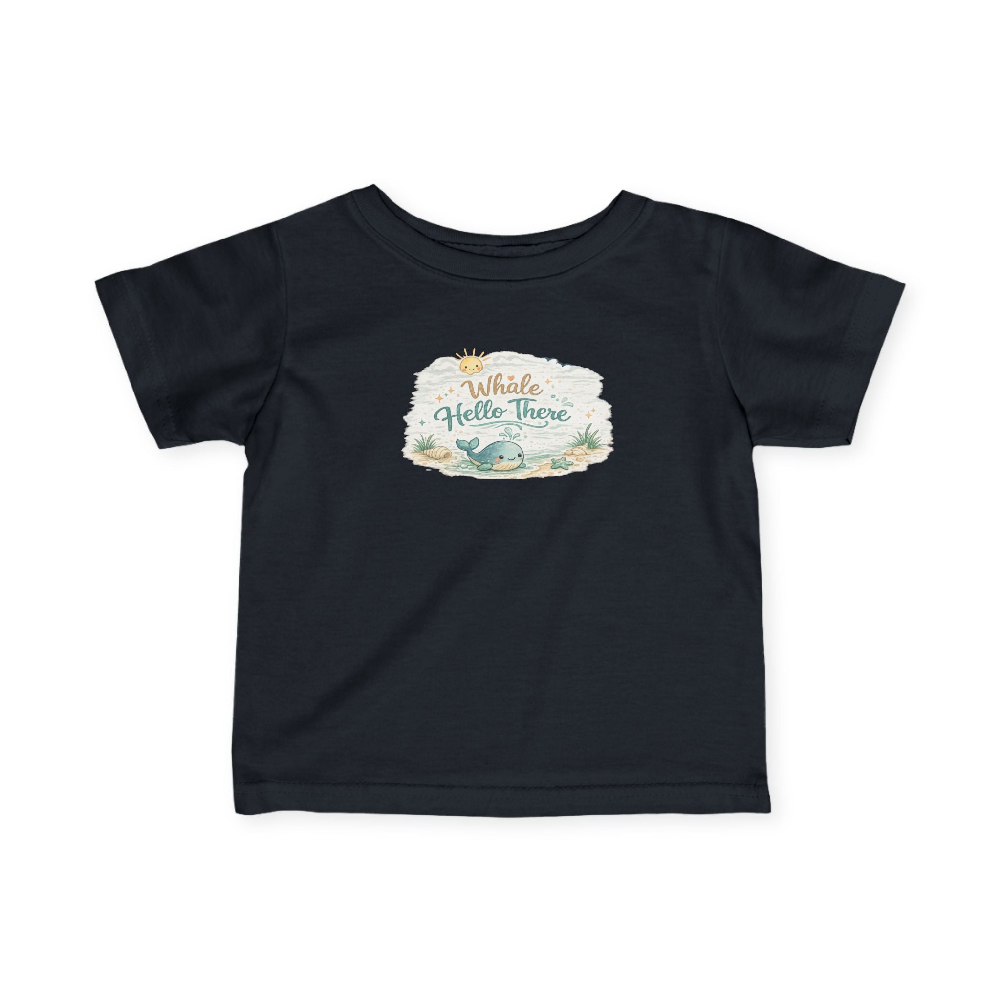 Infant Tee - "Whale Hello There" Cute Nautical Baby Shirt