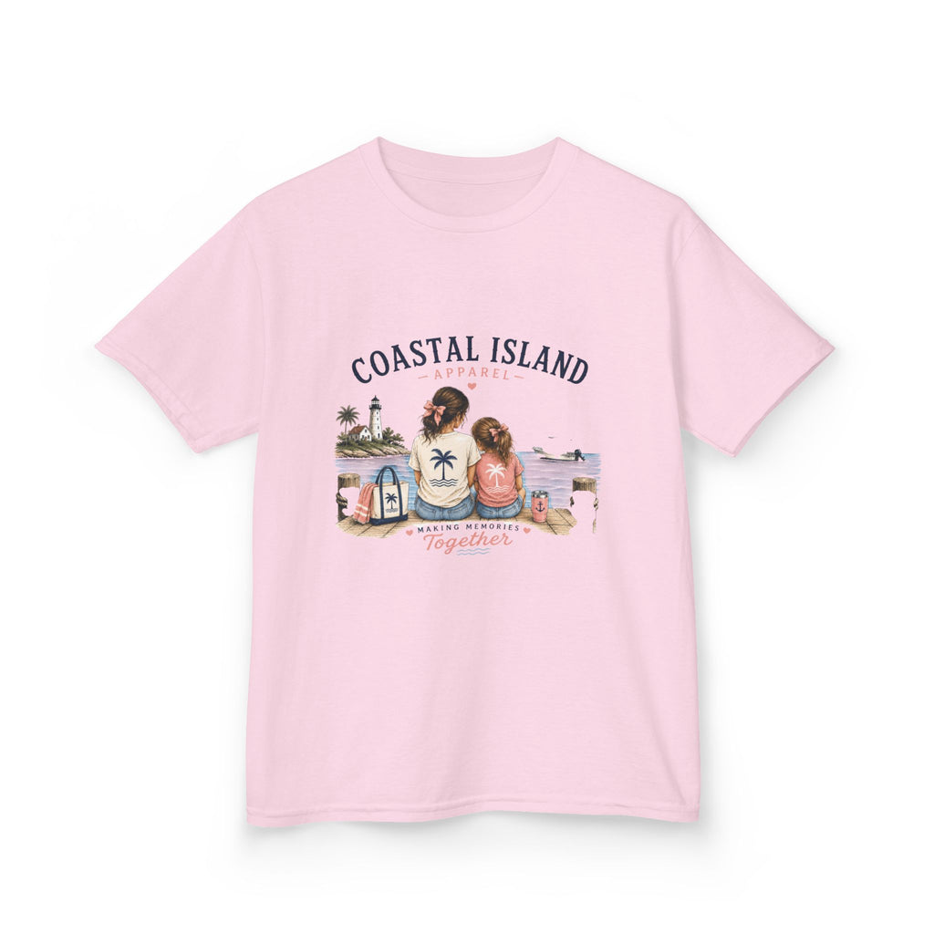 Coastal Island Kids Tee – Mom and Daughter Beach Graphic Shirt