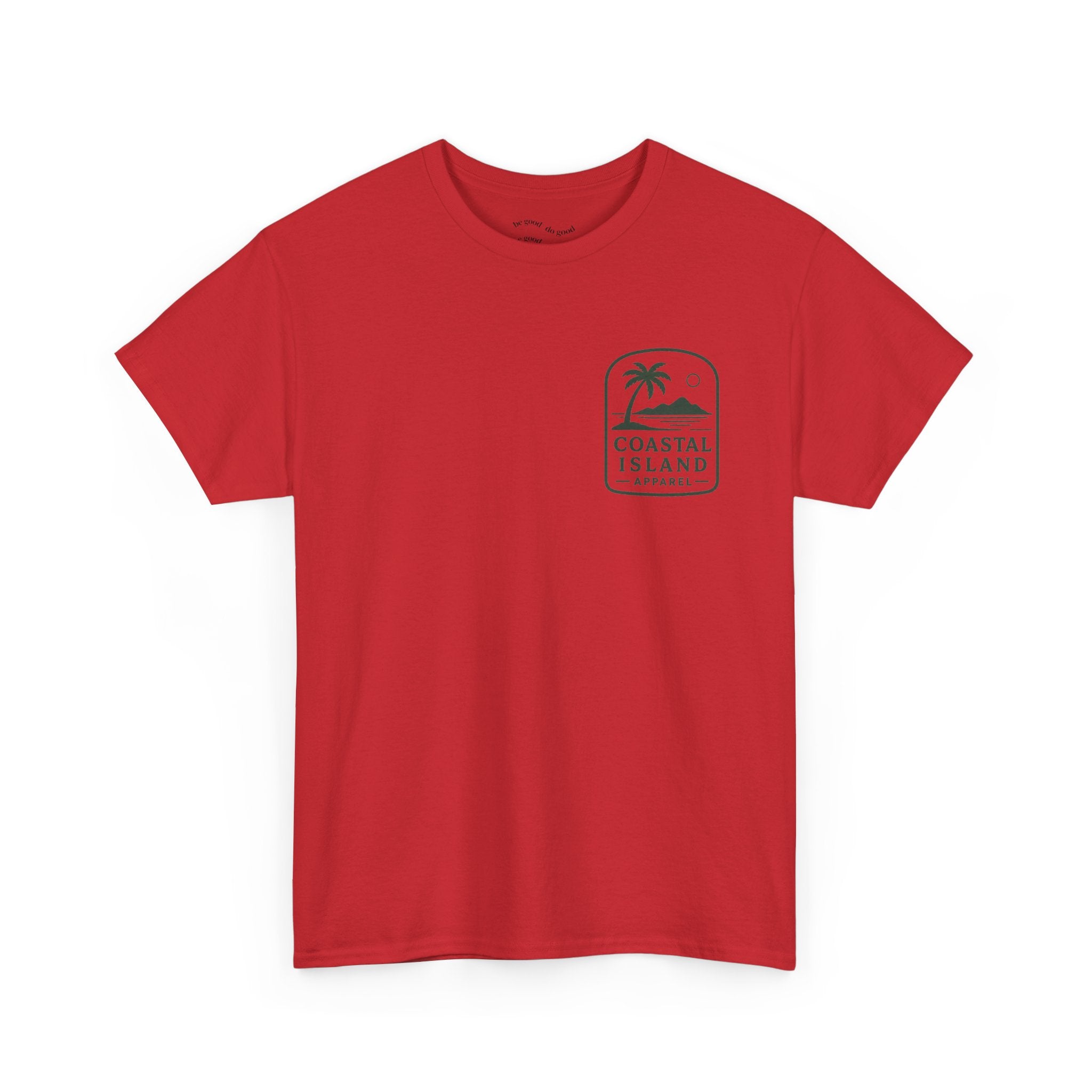 Coastal Island Retriever Logo Tee | Dog Sunset Beach Shirt