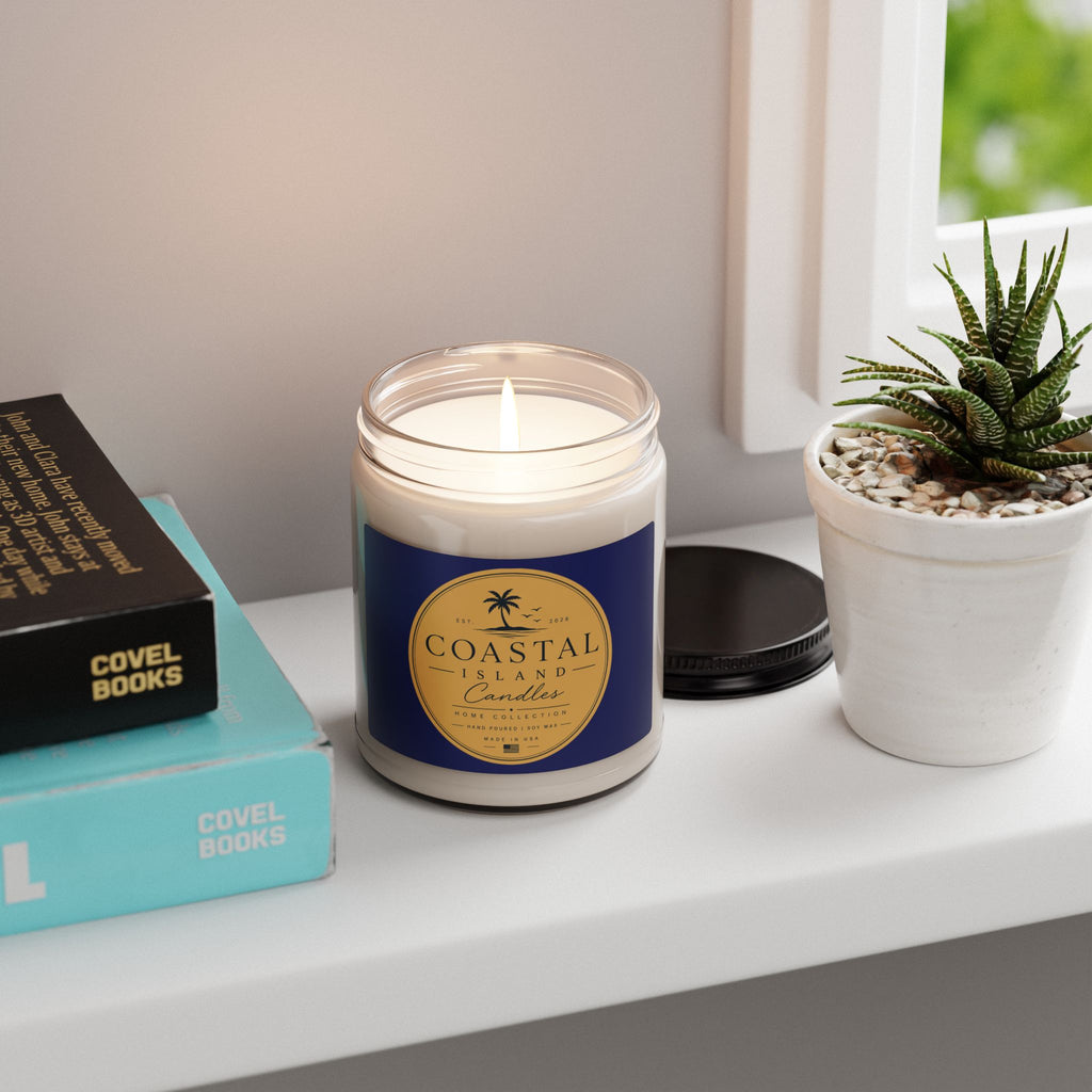 Coastal Island Scented Soy Candle 9oz – Tropical Palm Beach Scent