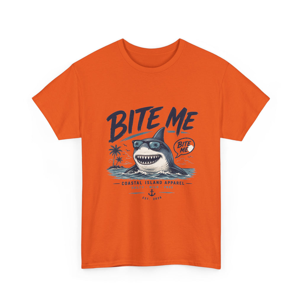 Bite Me Shark Tee — Coastal Island Graphic T-Shirt