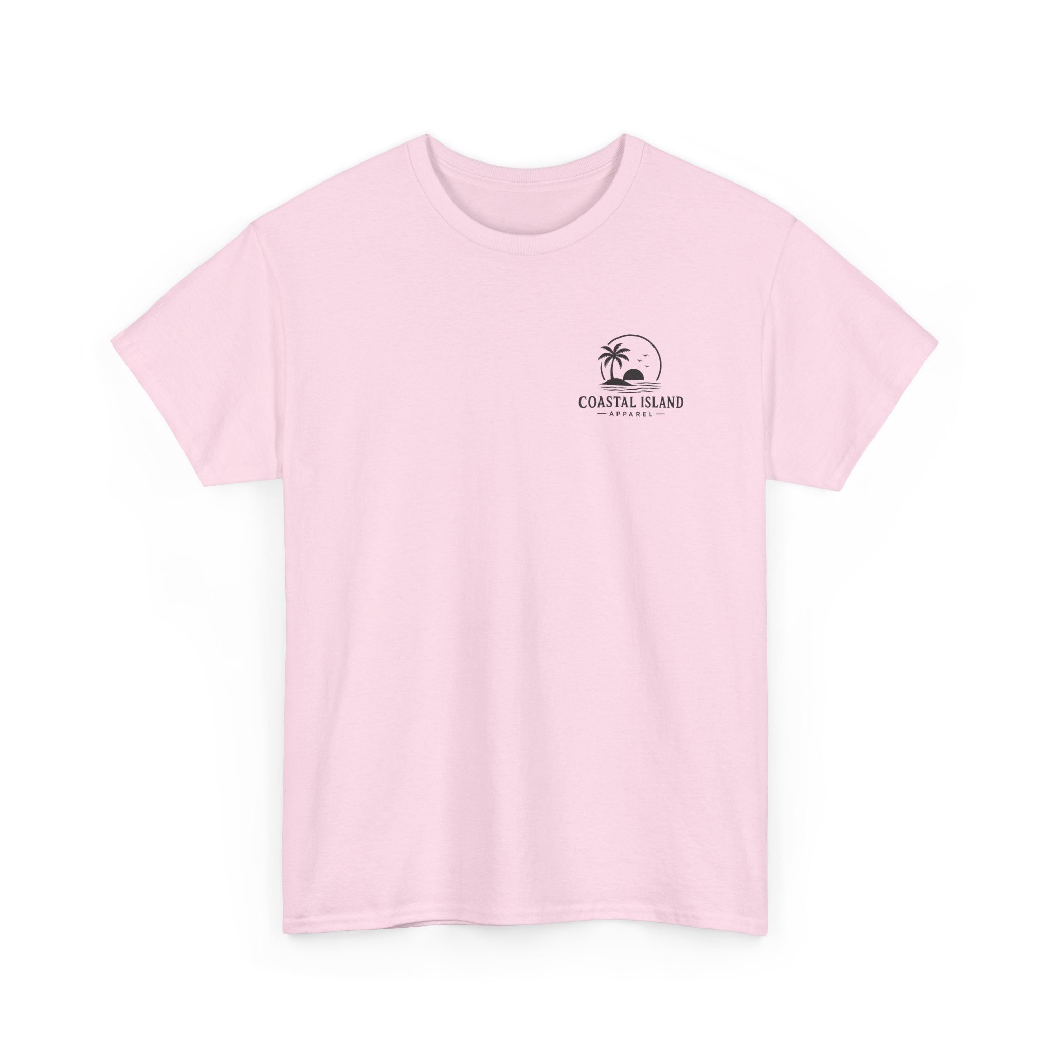 Coastal Island Tee — Vintage Sunset Palm Graphic T-Shirt