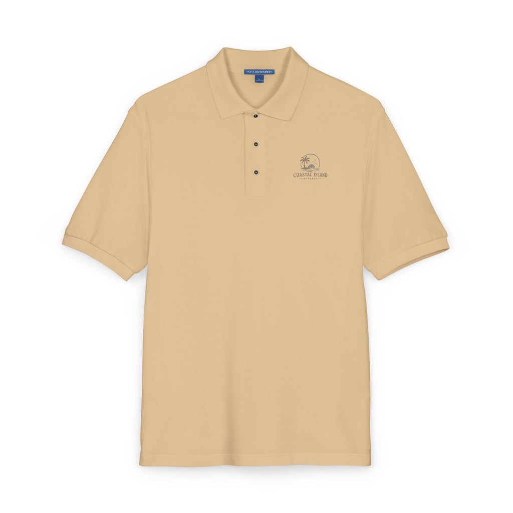 Embroidered Floral Polo Shirt — Subtle Chest Bloom Logo