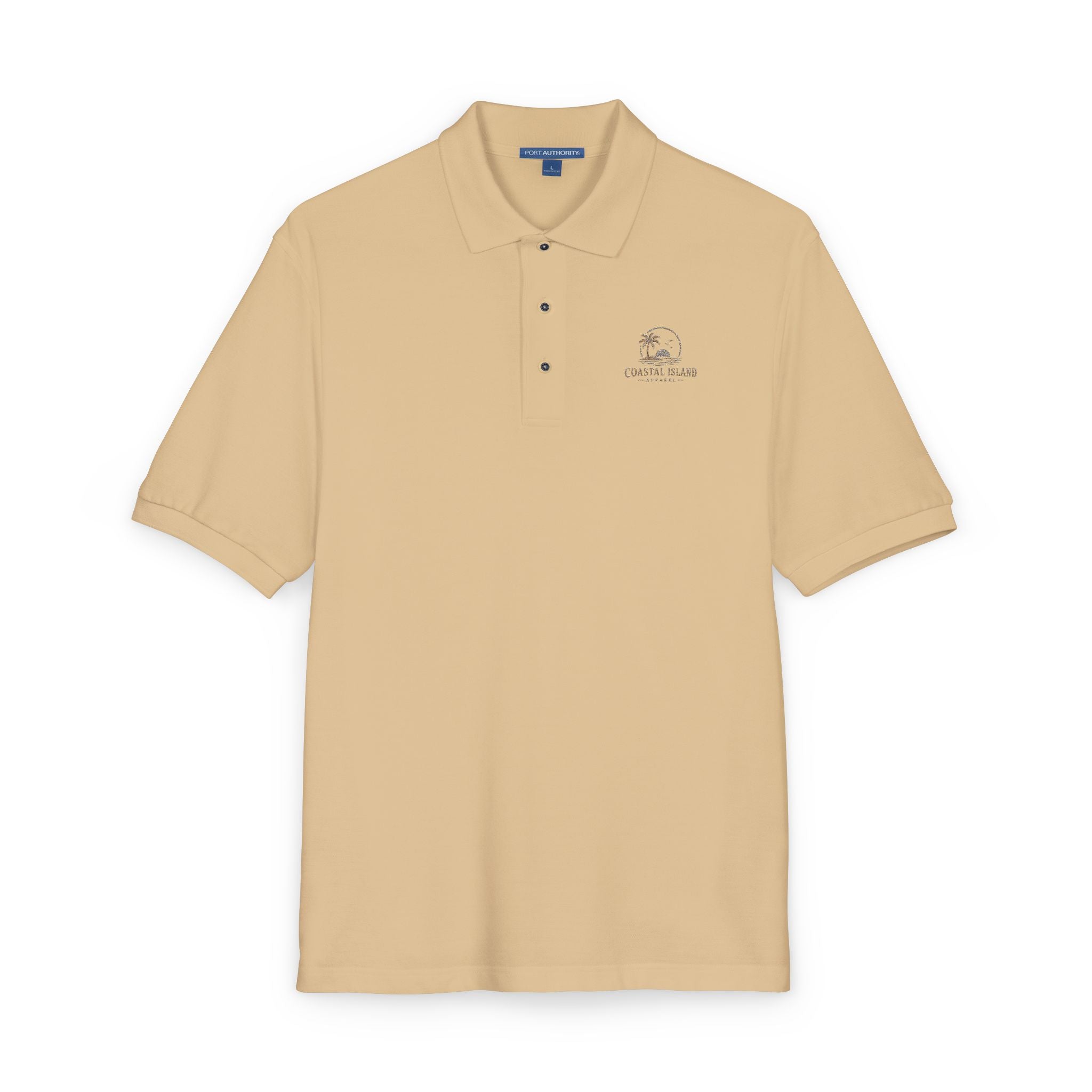 Embroidered Floral Polo Shirt — Subtle Chest Bloom Logo
