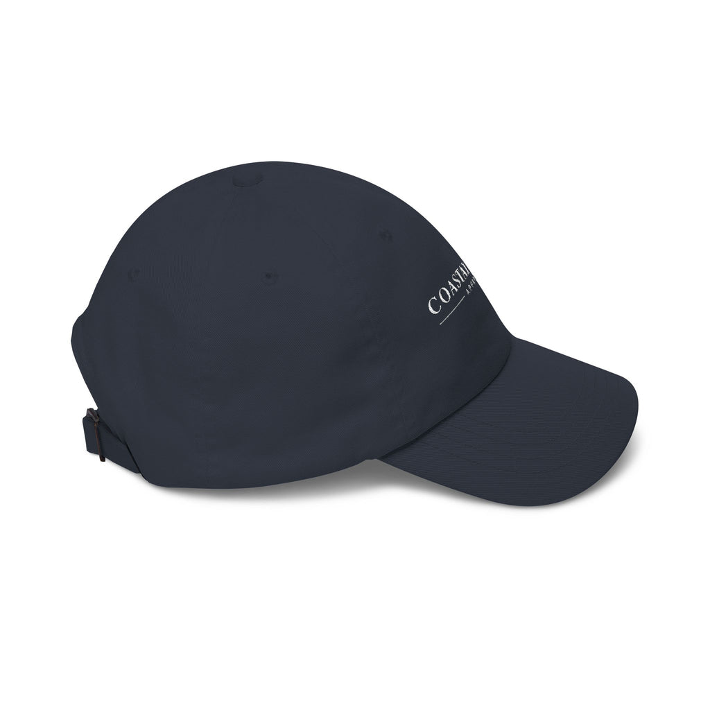 Coastal Island Apparel embroidered logo Dad Cap | white baseball hat